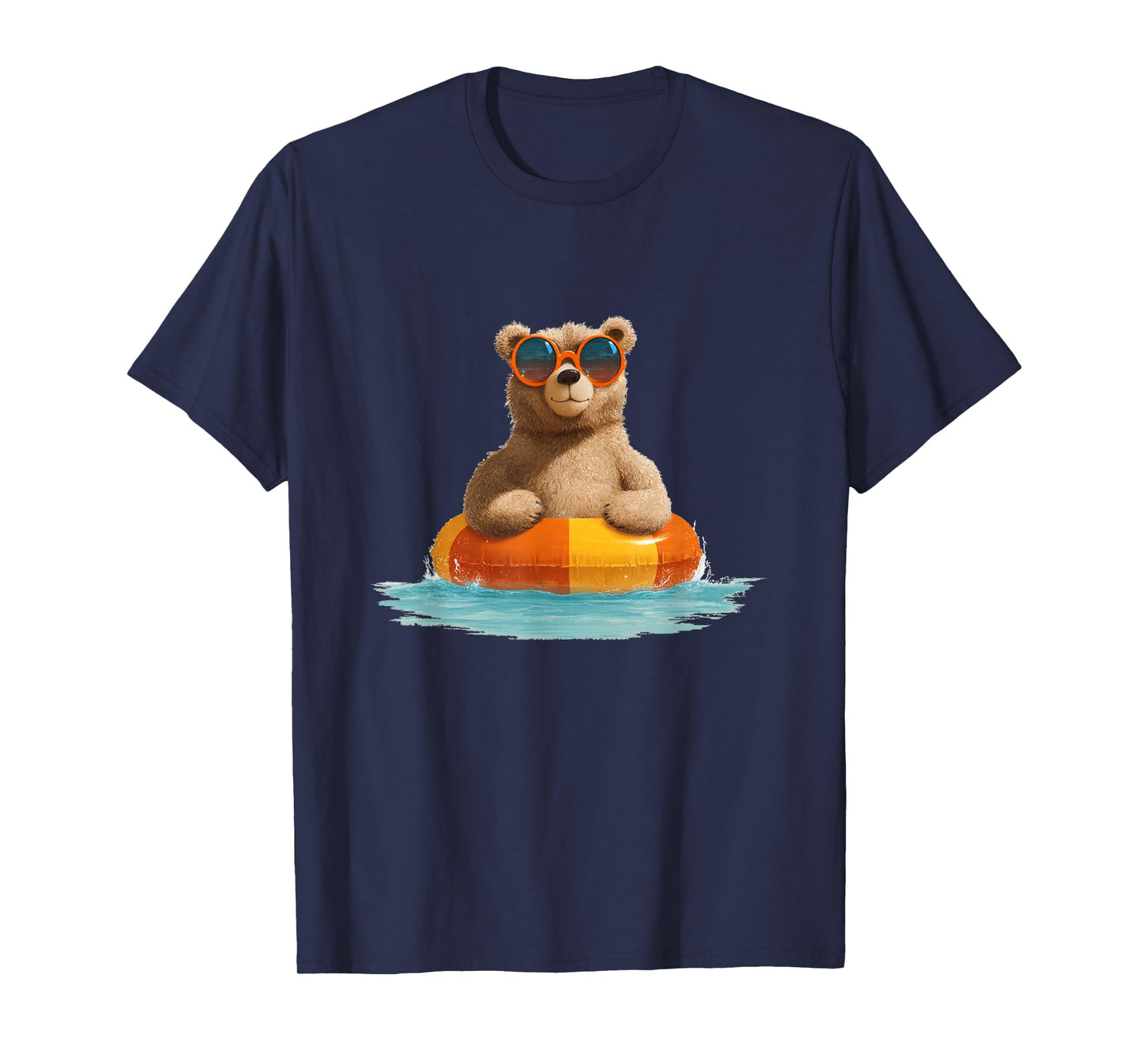 Yellow Pool Ring Costume with Cool Bear Look T-Shirt