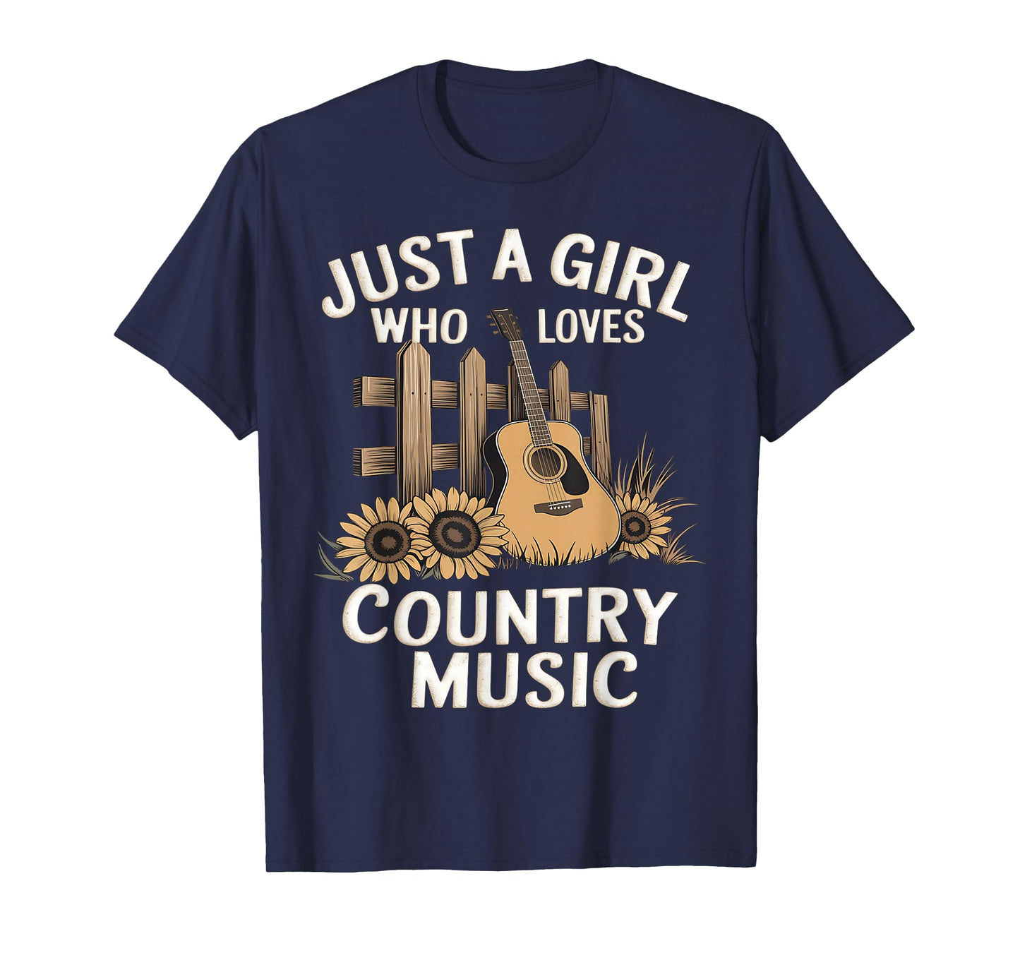 Girl Vintage Western 90s Just A Girl Who Loves Country Music T-Shirt
