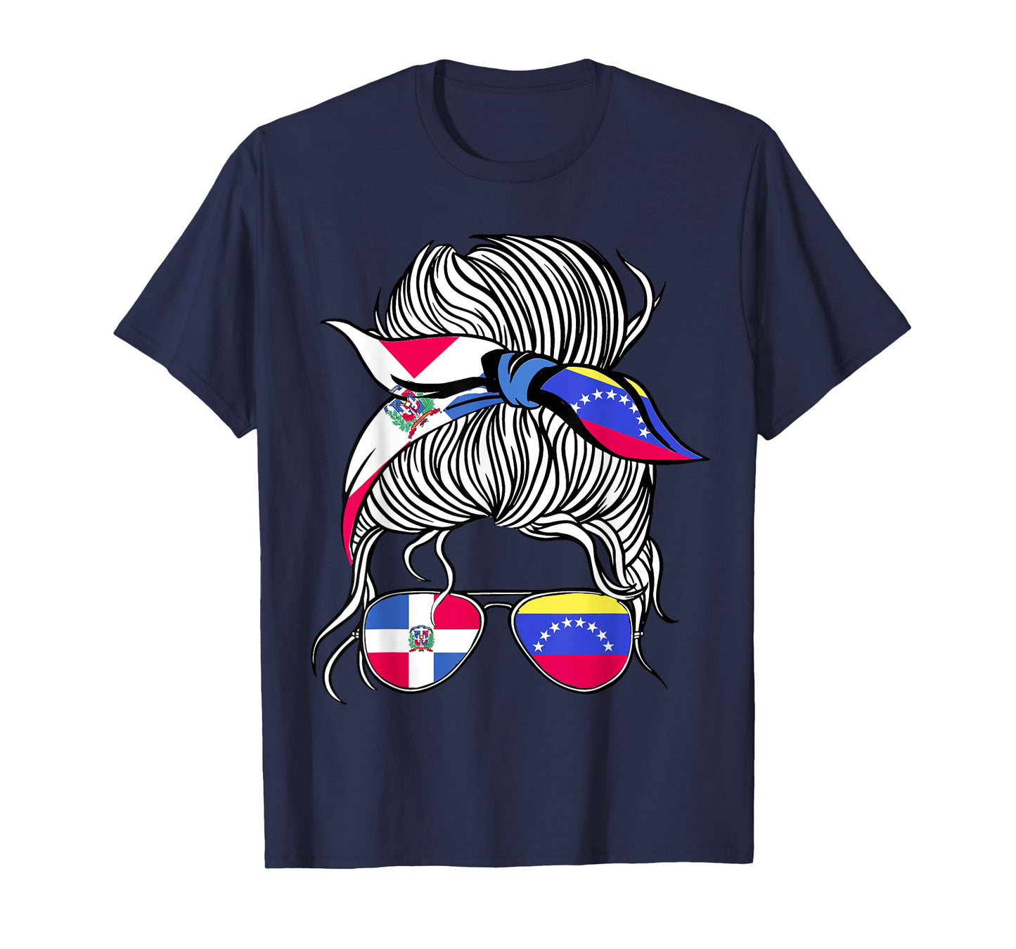 Dominican Republic Flag Venezuela Grown Women Girl Country T-Shirt