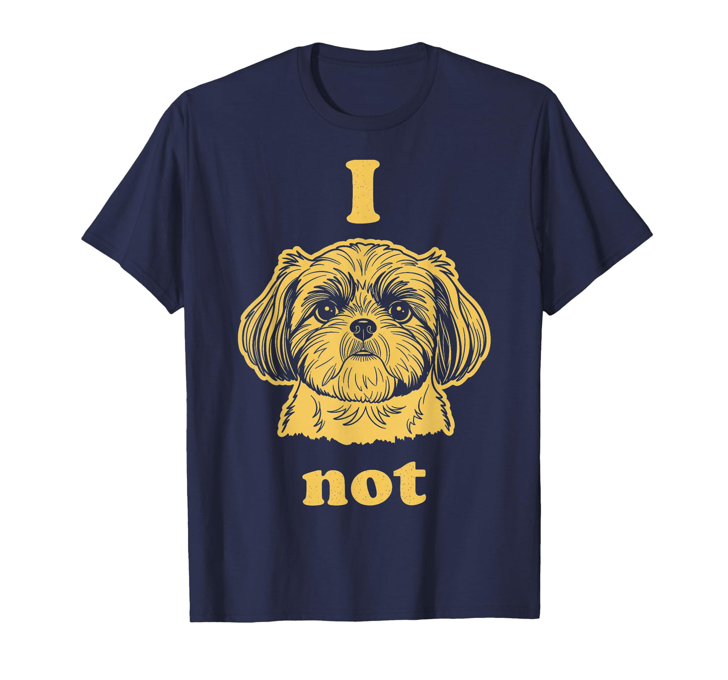 Cute Shih Tzu Dog Lover Vintage Graphic Tee Men T-Shirt