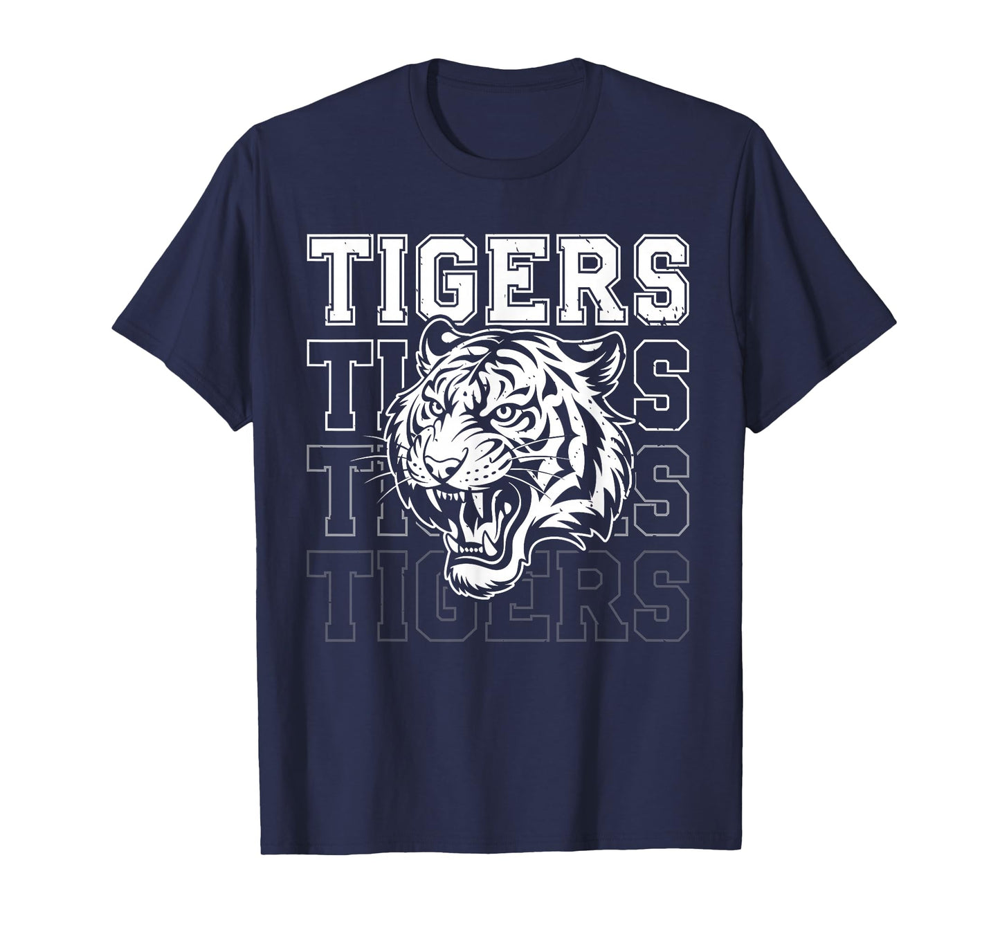 Retro Tigers Throwback Style Classic Vintage For Men Women T-Shirt
