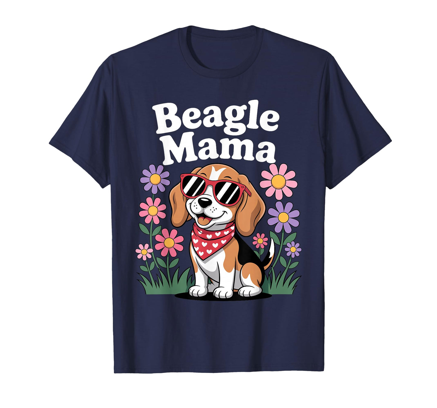 Funny Beagle Art for Women Girls Mom Beagle Dog Lover Beagle T-Shirt