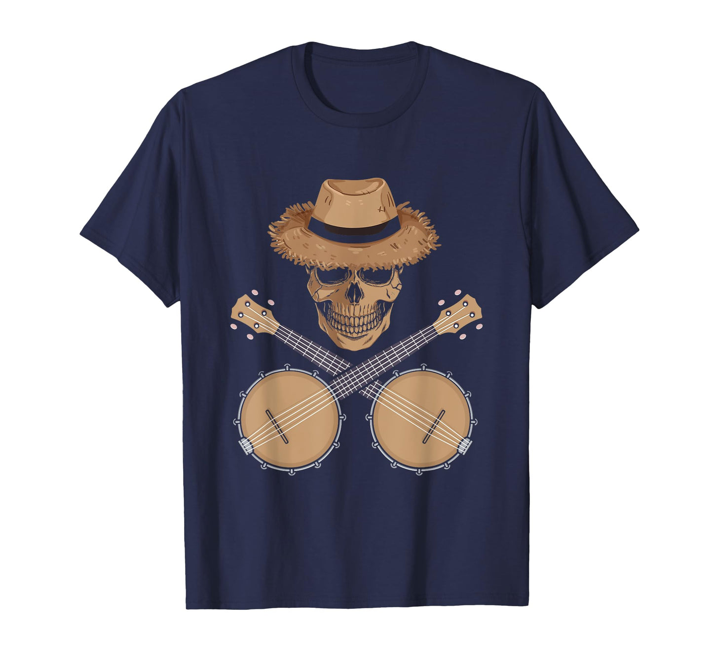 Banjo Player Skeleton | Bluegrass Country Music | Banjoist T-Shirt