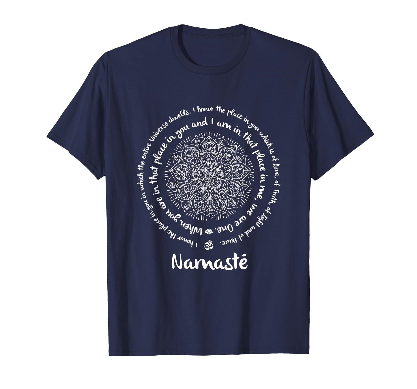 Namaste WE are ONE Meditation Sayings Mandala Yoga Inspired T-Shirt