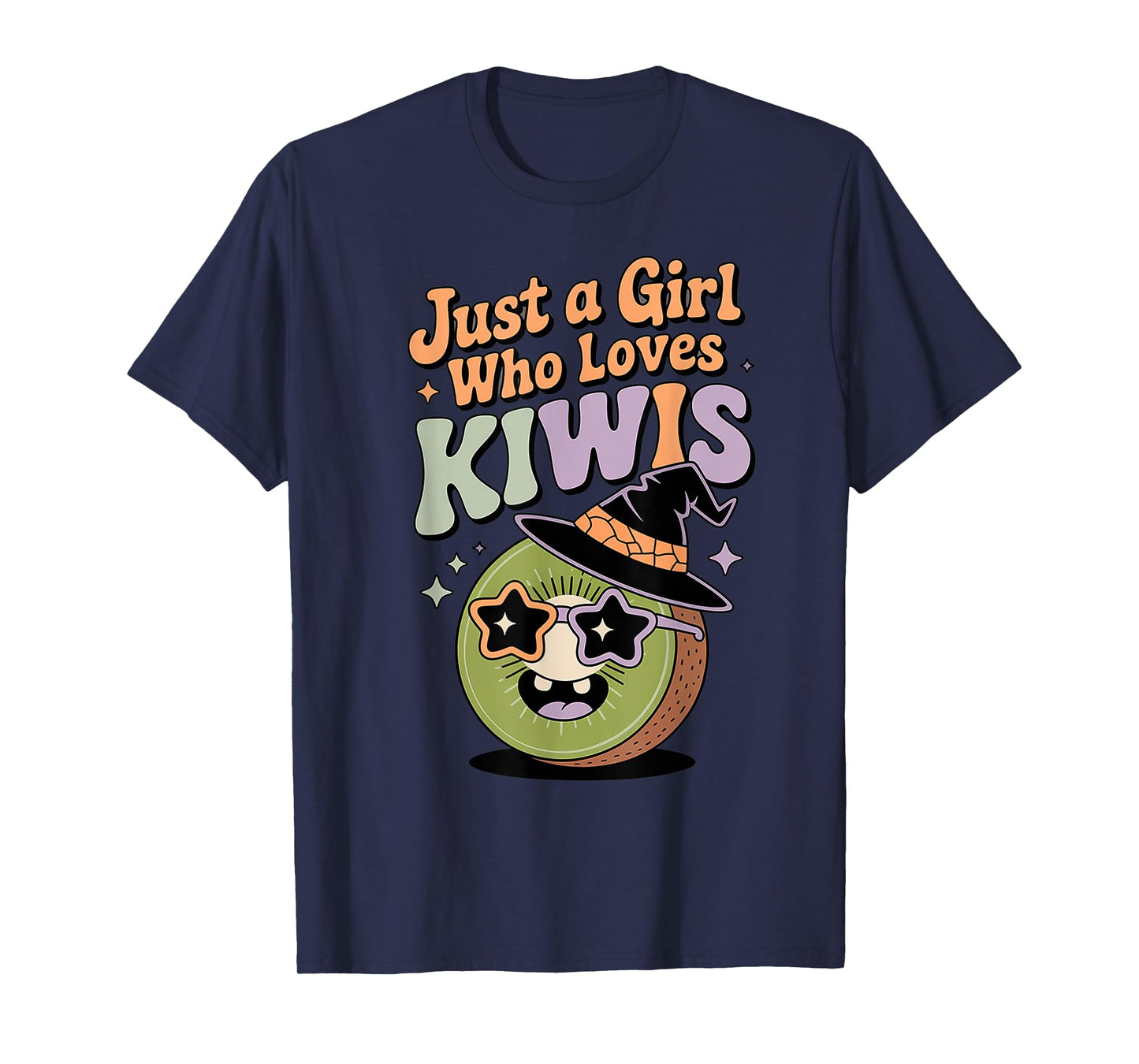 Halloween Just A Girl Who Loves Kiwis Women Girls Kiwi Fruit T-Shirt