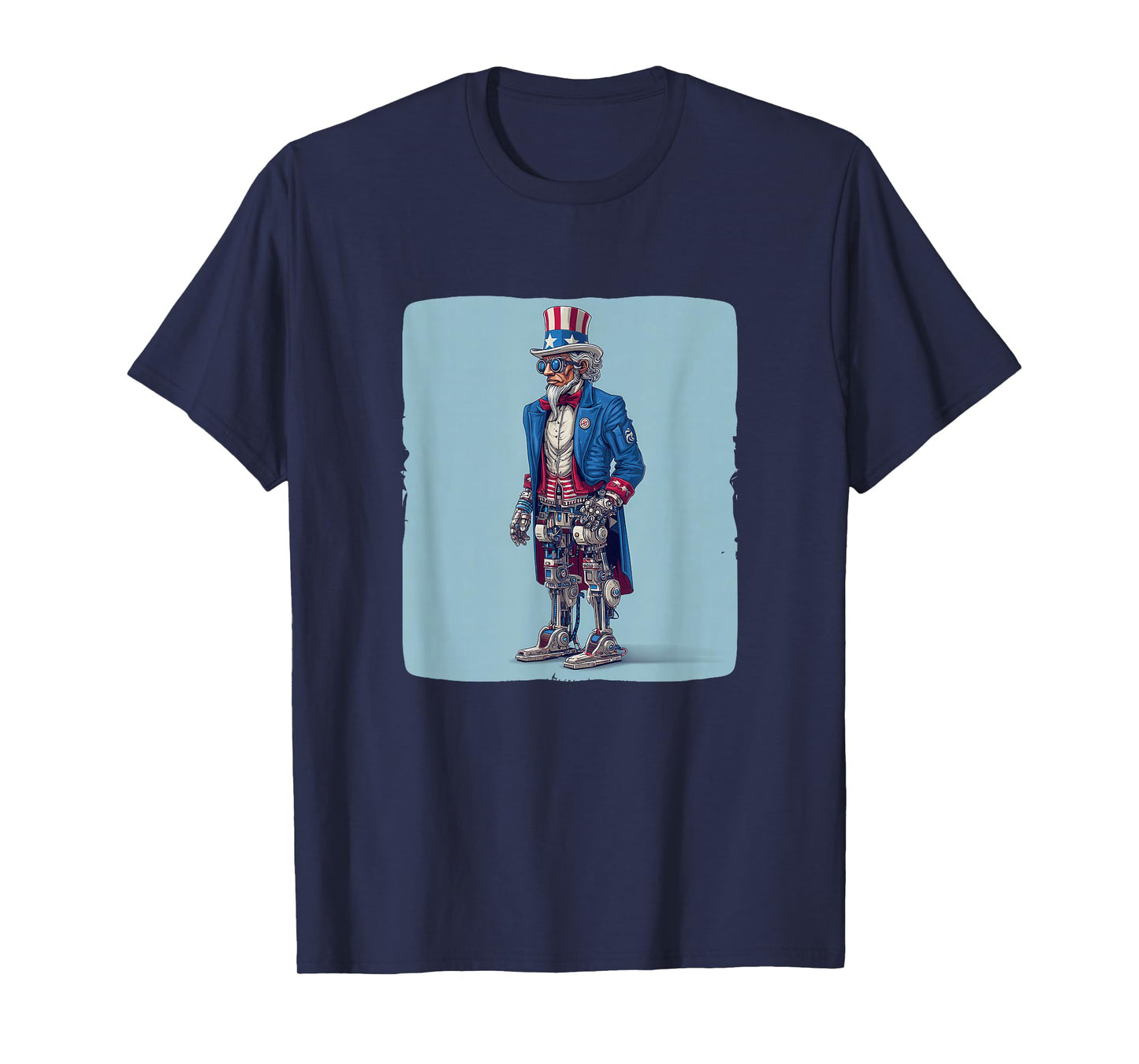 Nice Robot Sam Costume in AI US Colors Look T-Shirt