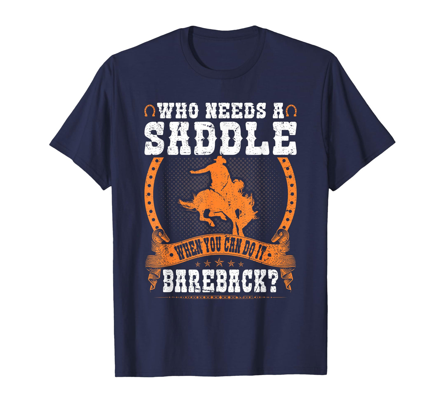 Bucking Bronco Western Rodeo Cowboy Bareback Bronc Riding T-Shirt