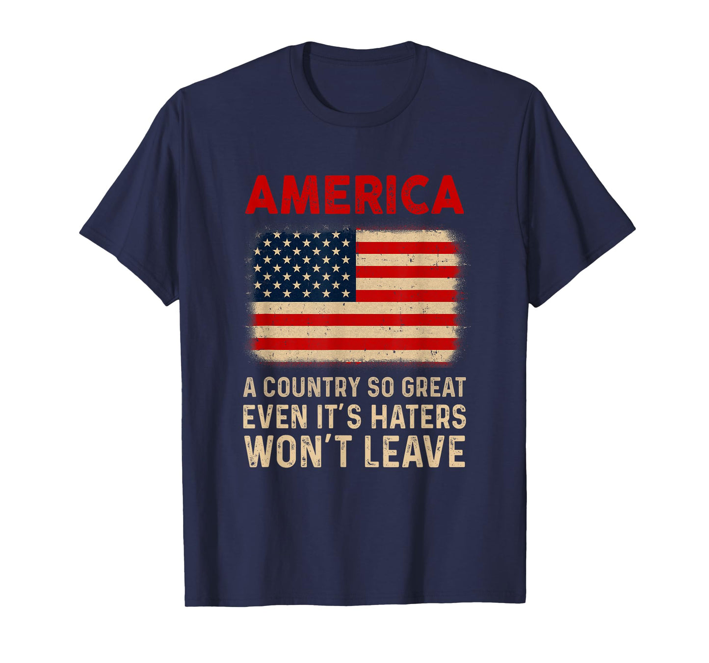 America A Country So Great Usa Us Flag Patriotic 4Th Of July T-Shirt