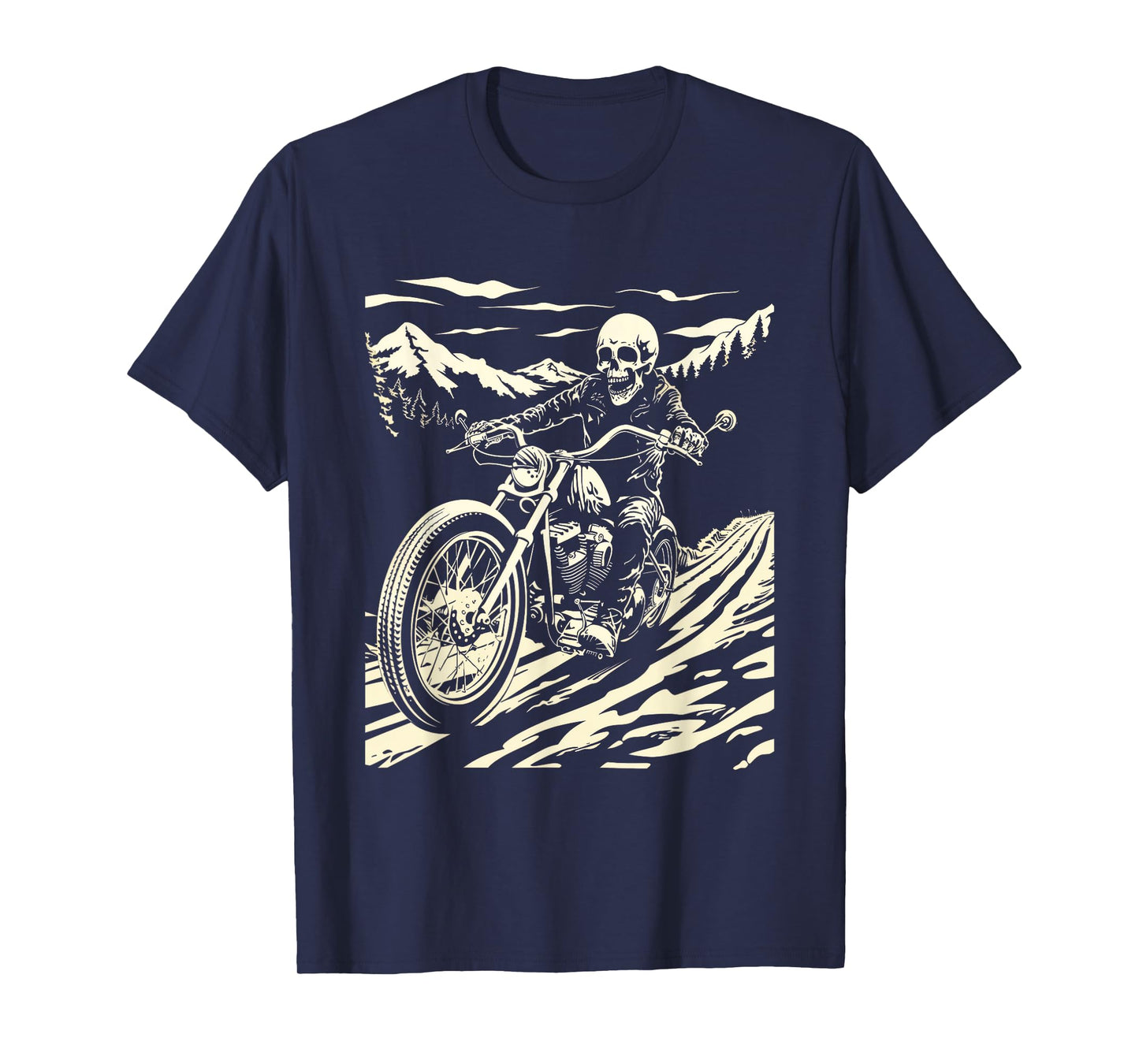 Skeleton Vintage Motorcycle Skeleton rider T-Shirt