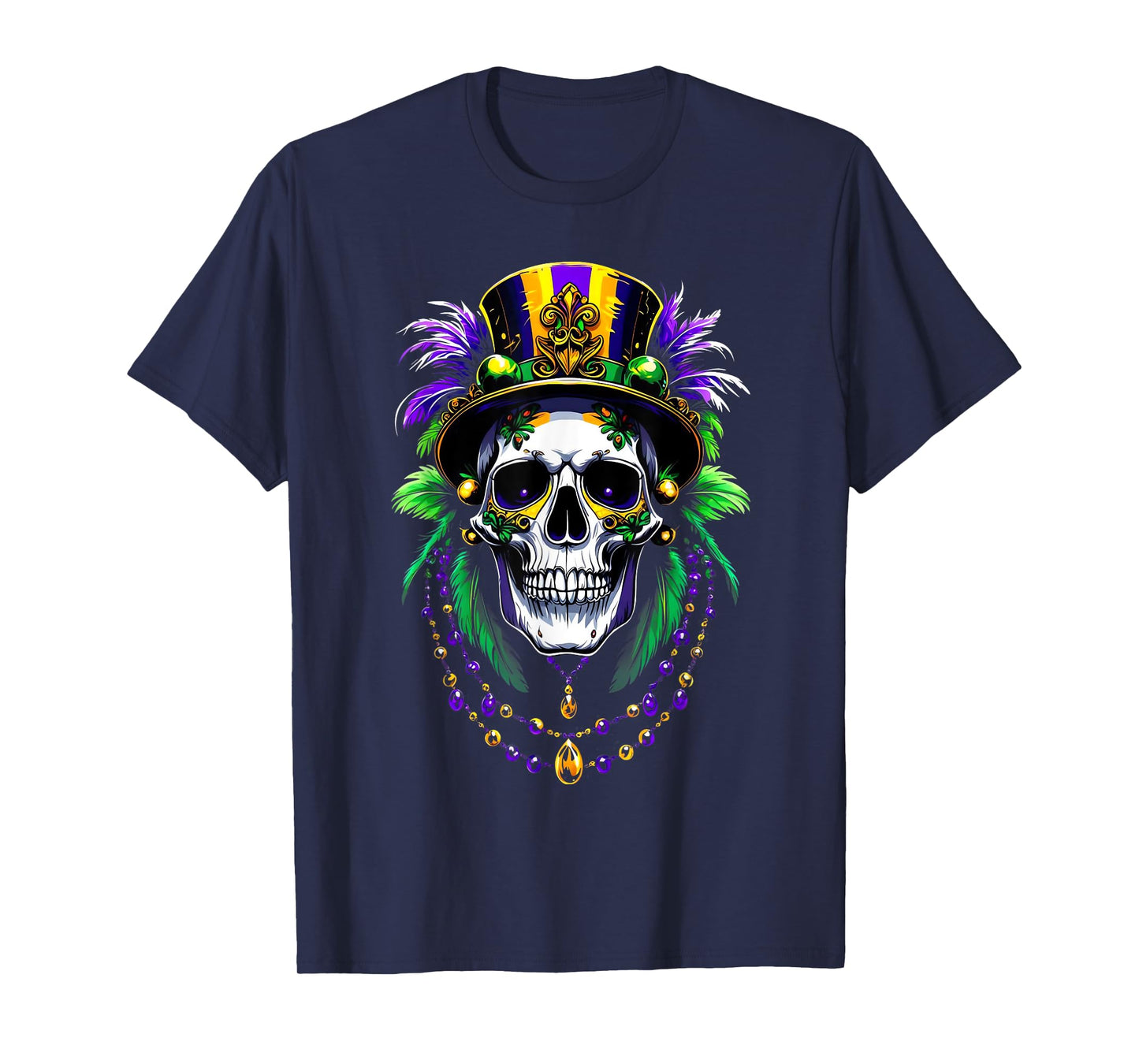 Mardi Gras Costume Sugar Skull Carnival New Orleans Trip T-Shirt