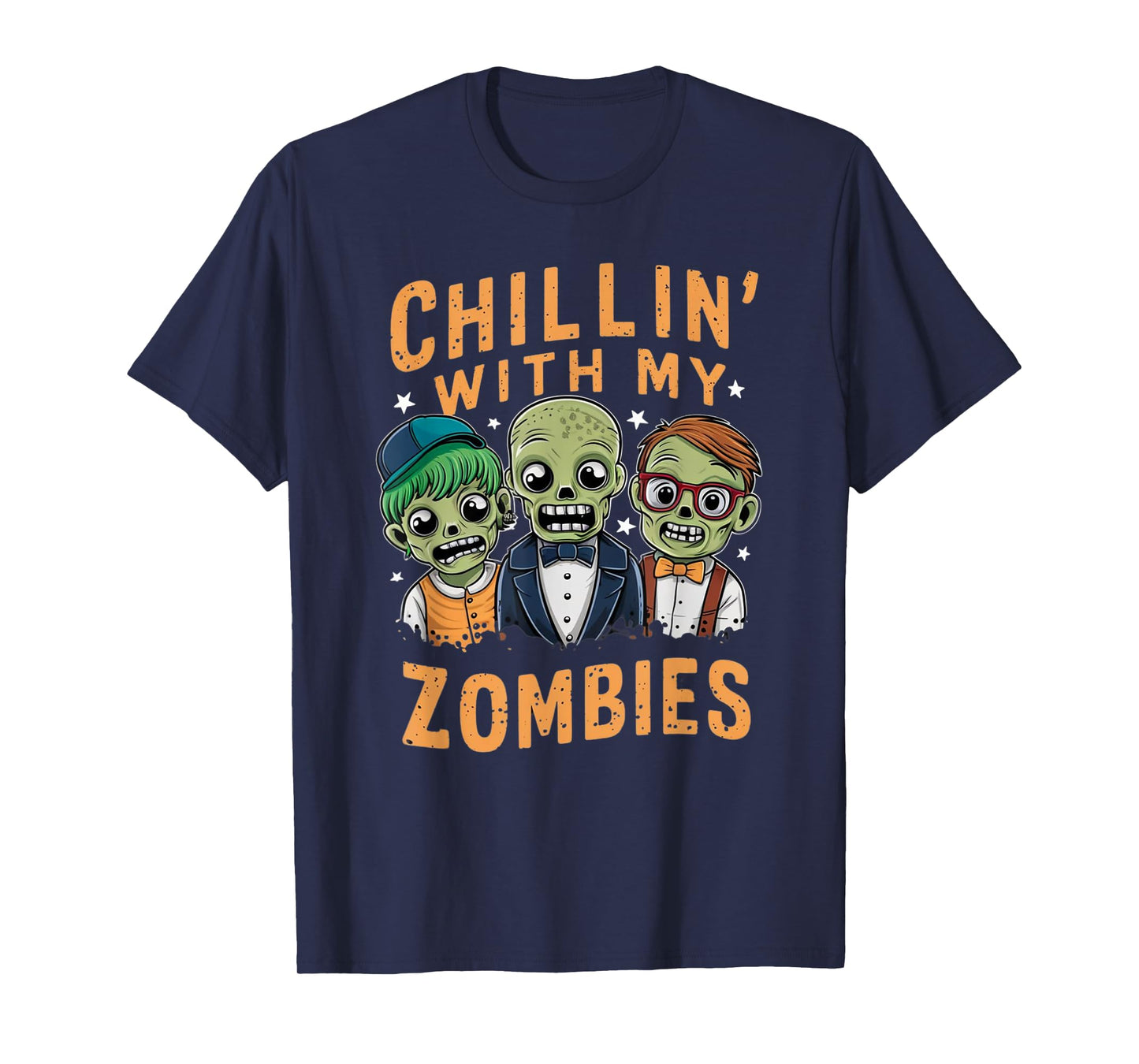 Chillin With My Zombies Cute Zombie T-Shirt