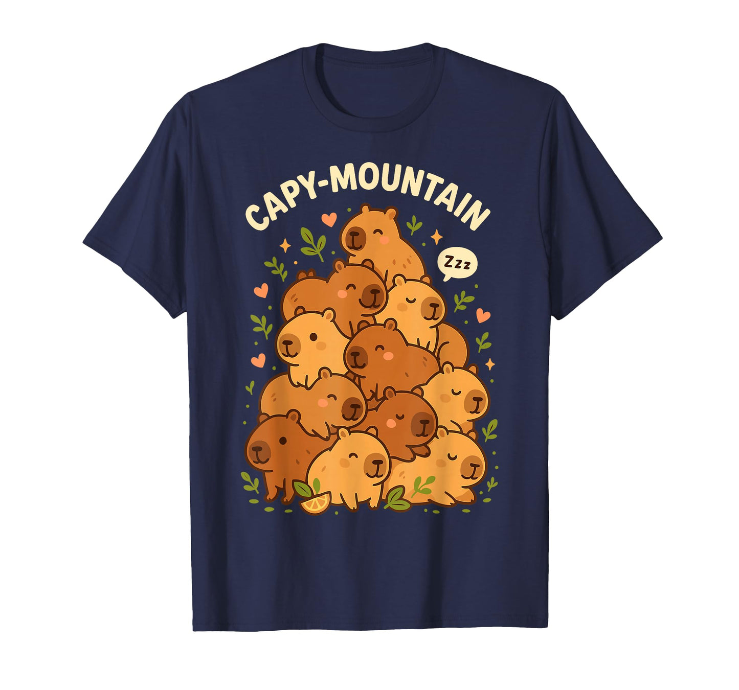 Capybara T-Shirt Capy-Mountain Cute Design Capybara Shirt T-Shirt
