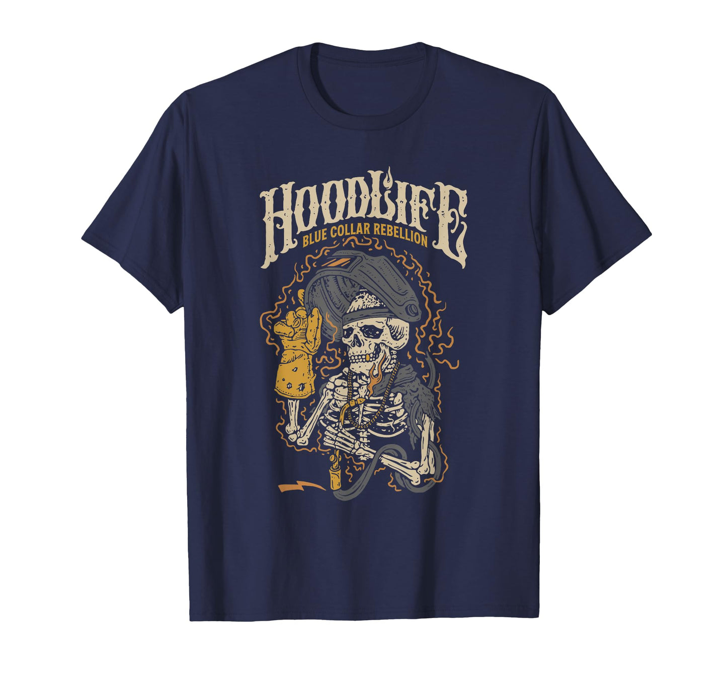 Hoodlife Blue Collar Rebellion Halloween T-Shirt