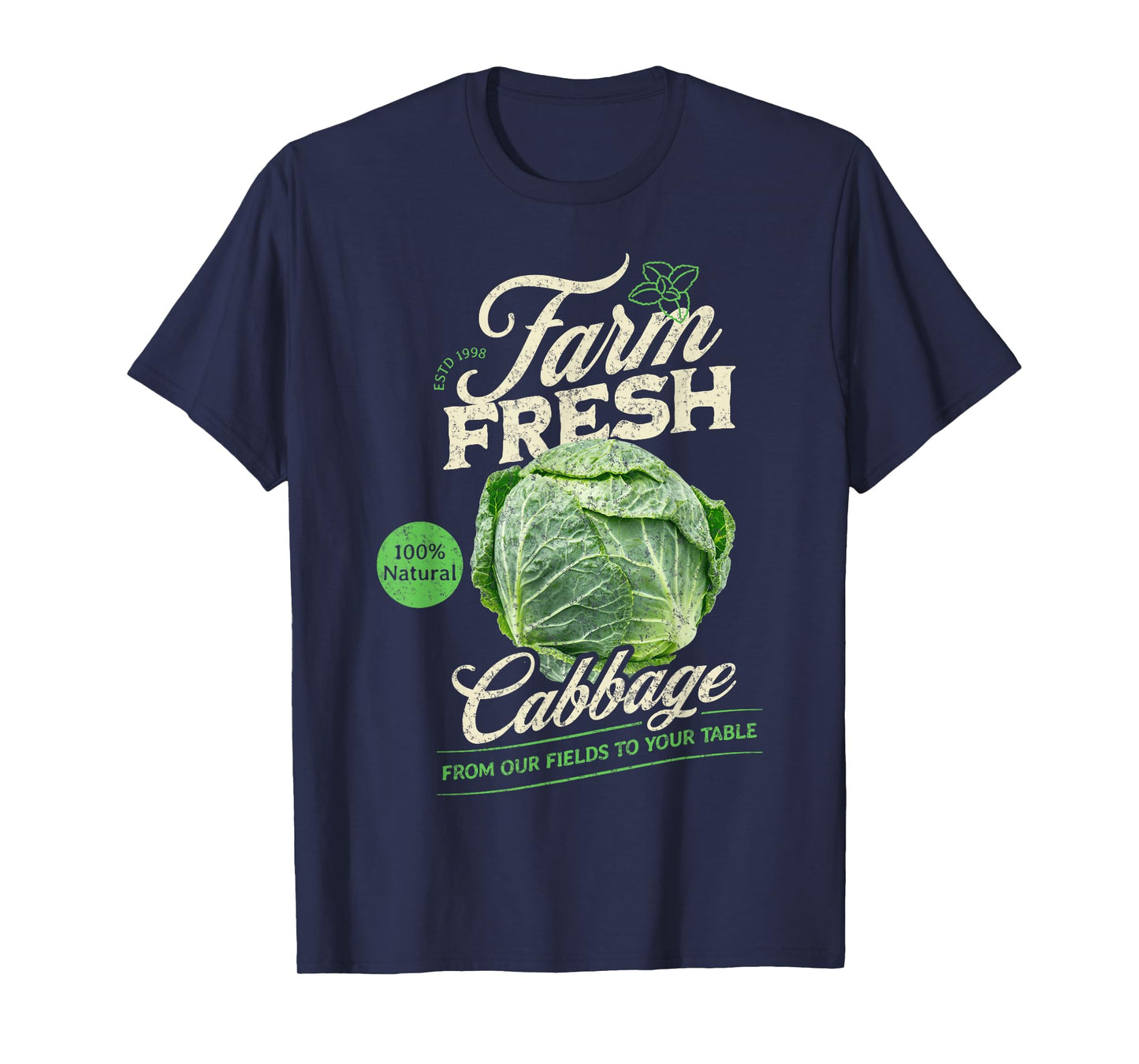 Farm Fresh Organic Cabbage Farmer's Market Homegrown T-Shirt