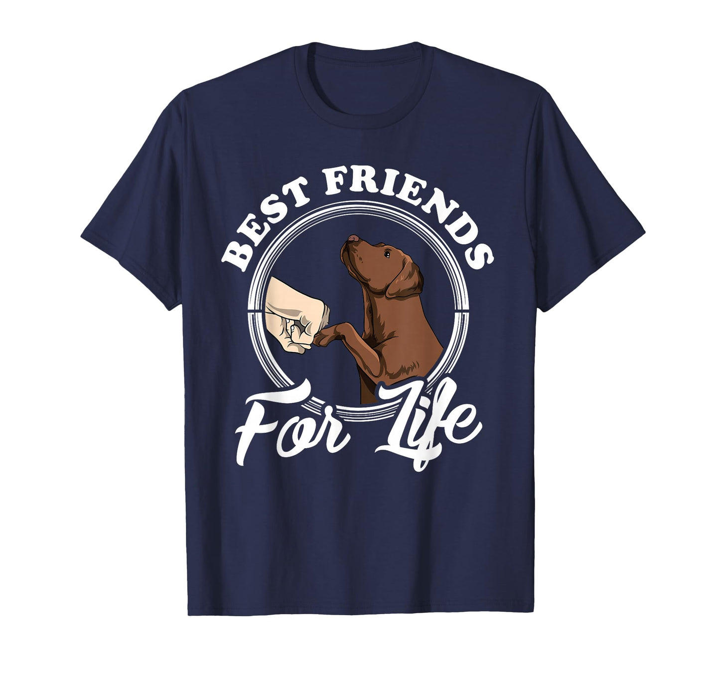 Chocolate Labrador Design Funny Chocolate Labrador Lovers T-Shirt Small