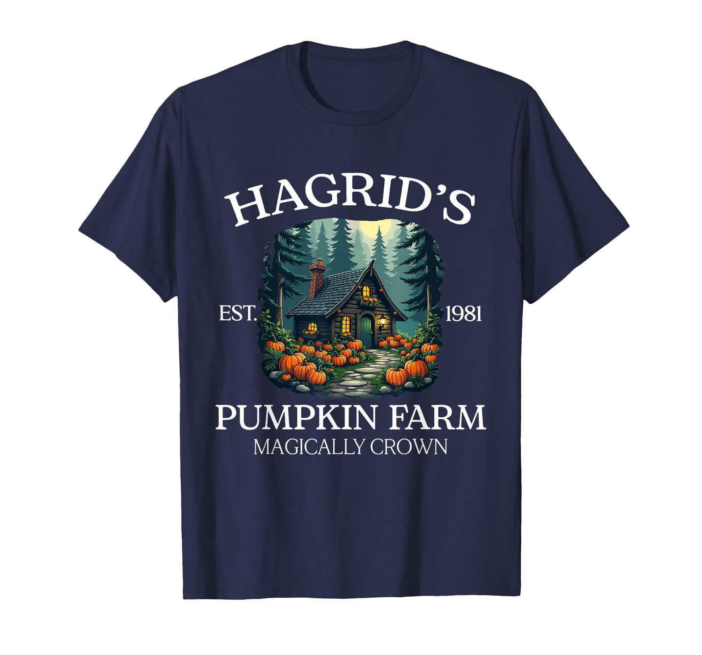 Hagrid's Pumpkin Farm - Magical Rustic Autumn Design T-Shirt