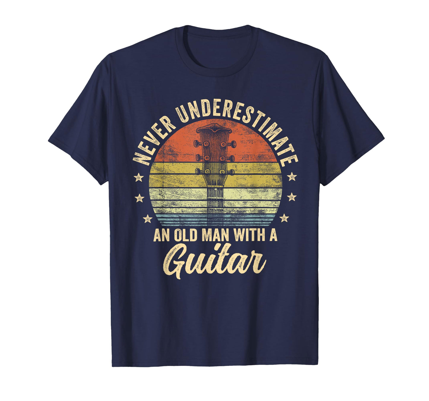 Never Underestimate an Old Man with A Guitar Player Gifts T-Shirt