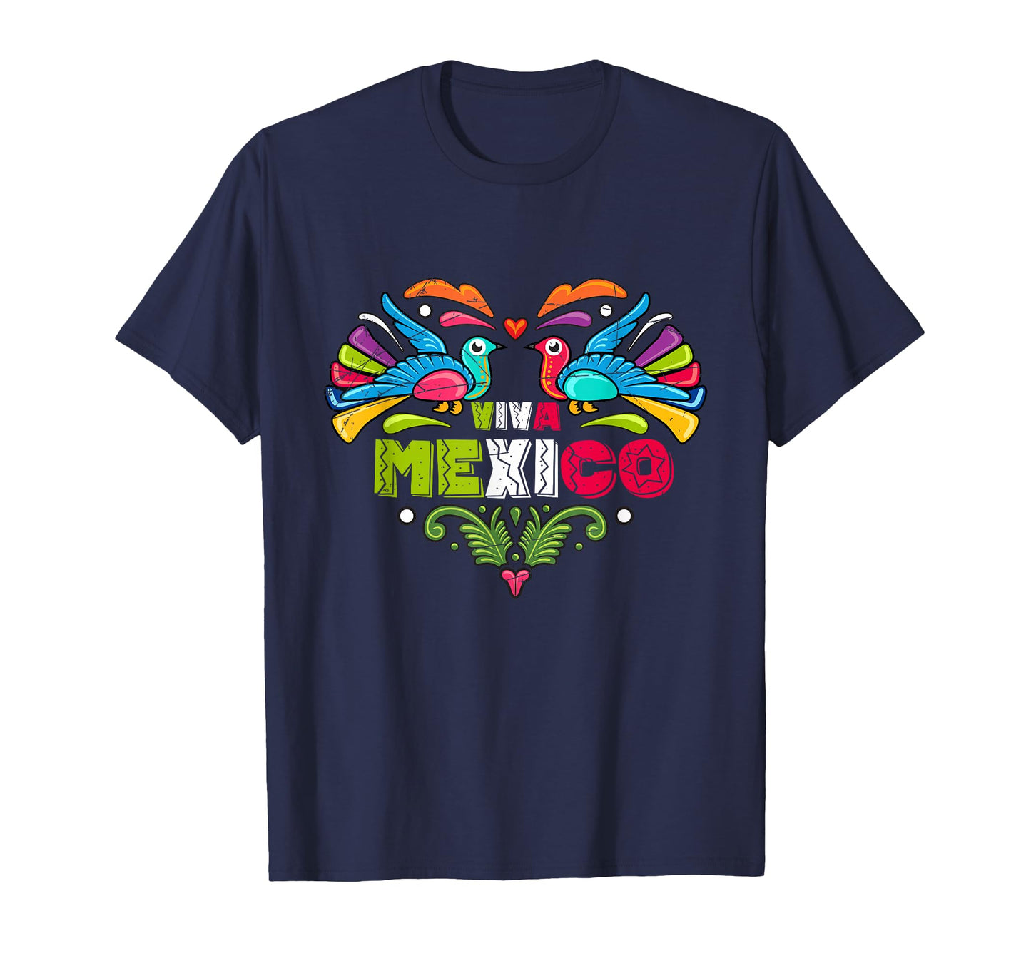 Proud Mexican Flag Peacock Animal Gift Viva Mexico T-Shirt