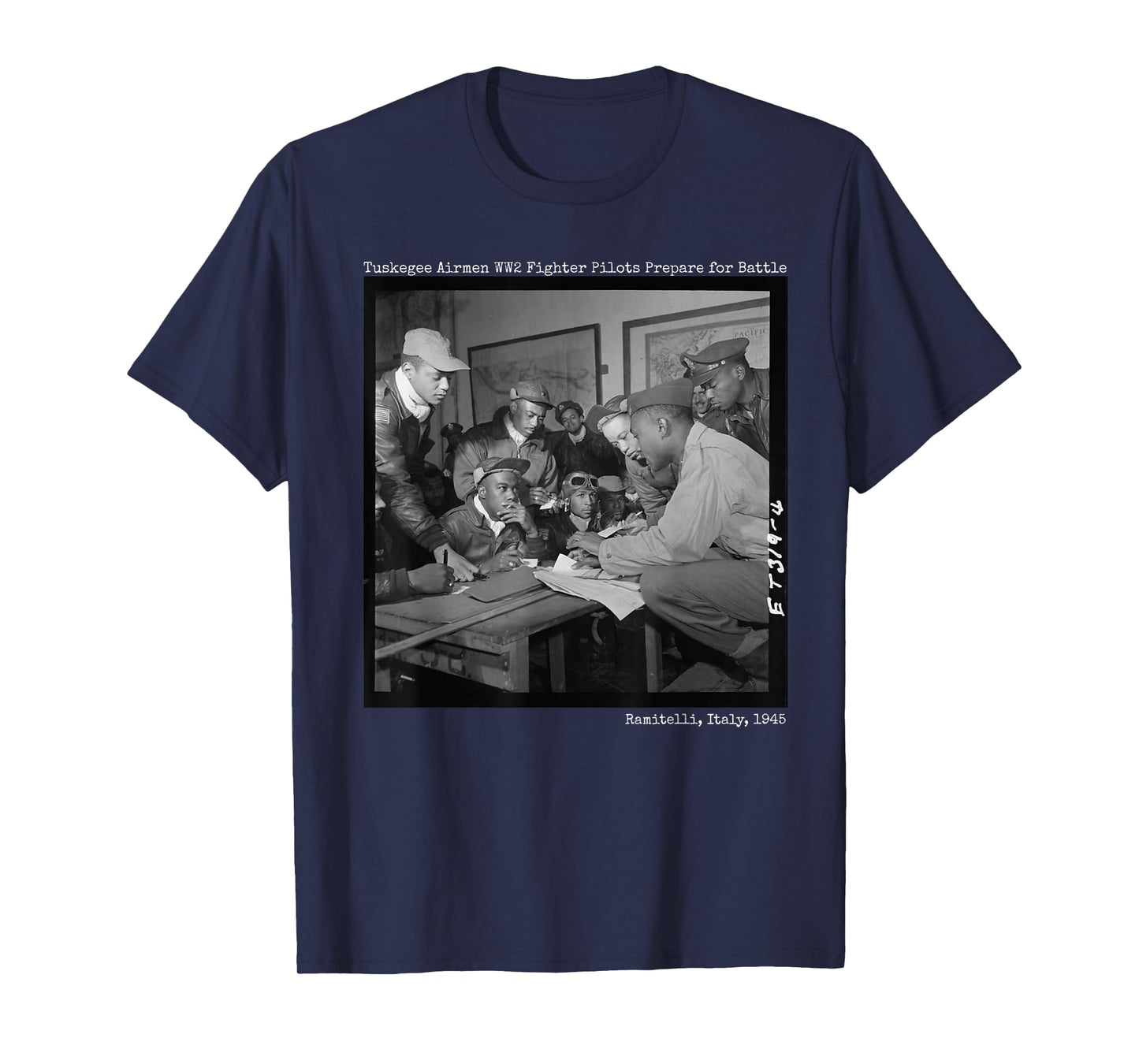Tuskegee Airmen Preparing for Battle WW2 T-Shirt Small