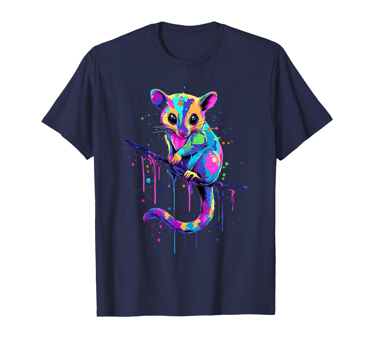 Sugar Glider Lovers Colorful Splash Art Sugar Glider T-Shirt
