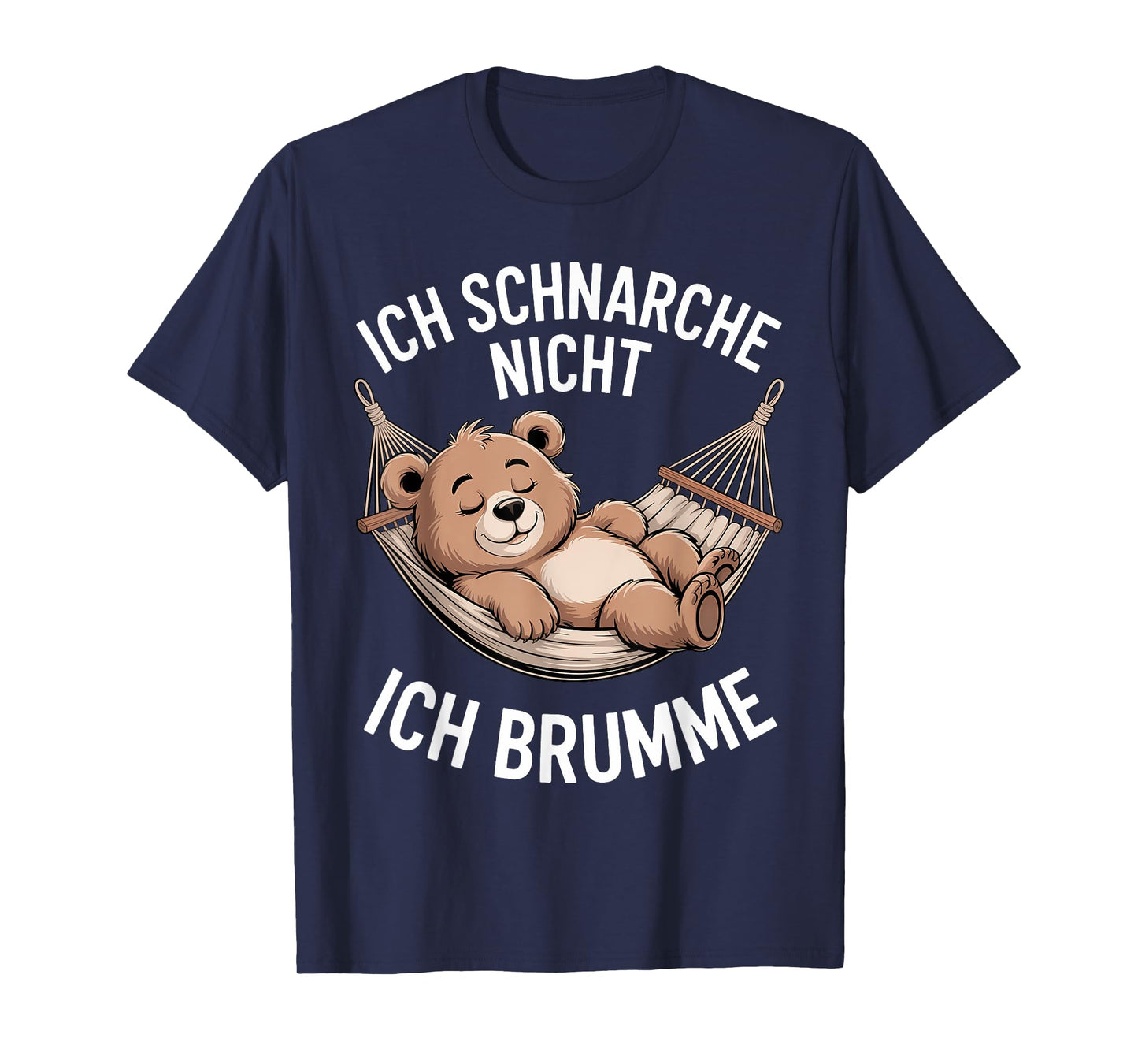 I Don't Snore I hum Funny Bear in Hammock T-Shirt