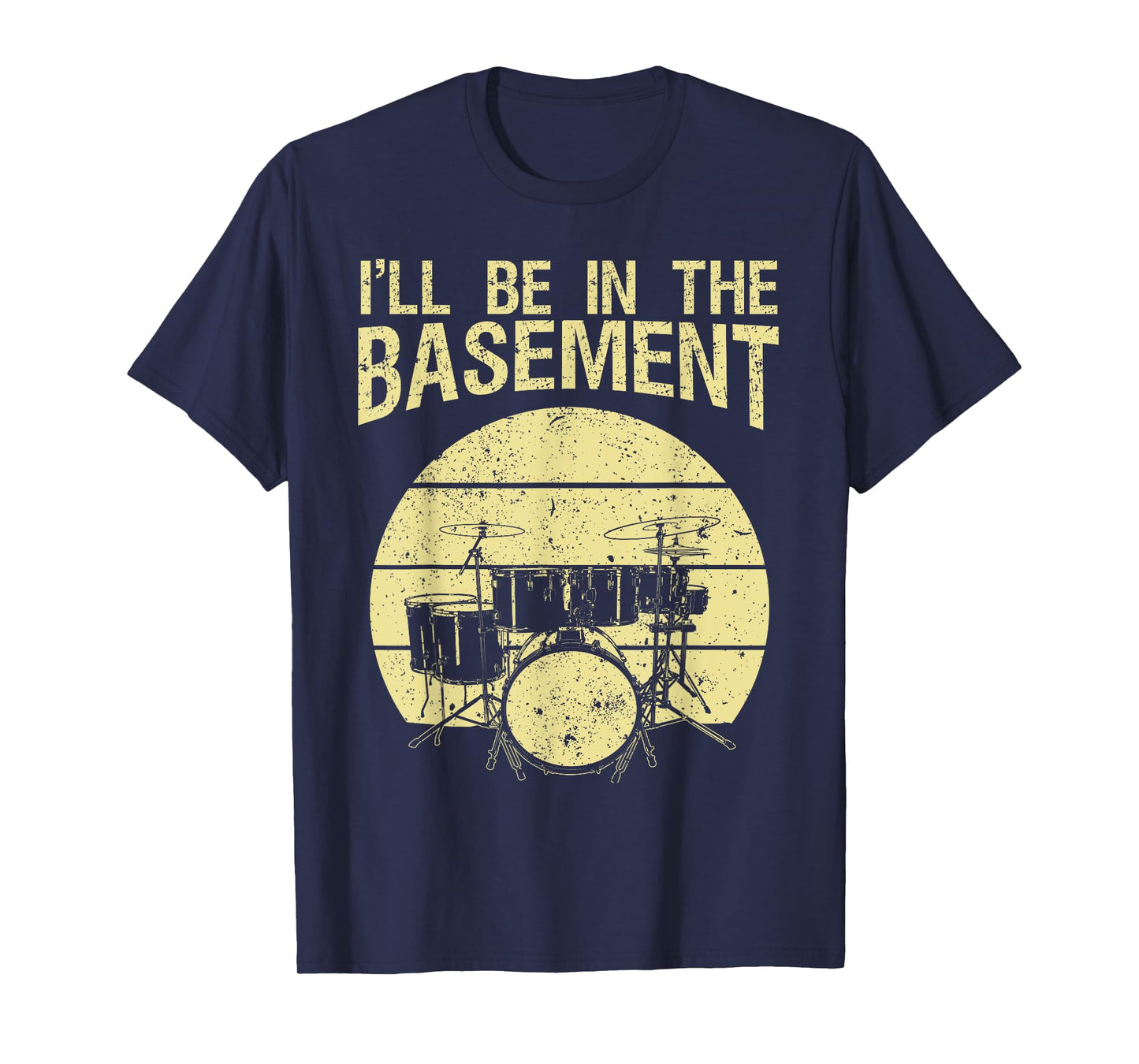 Funny Drummer Art for Men Women Drum Set Drumming Lovers T-Shirt