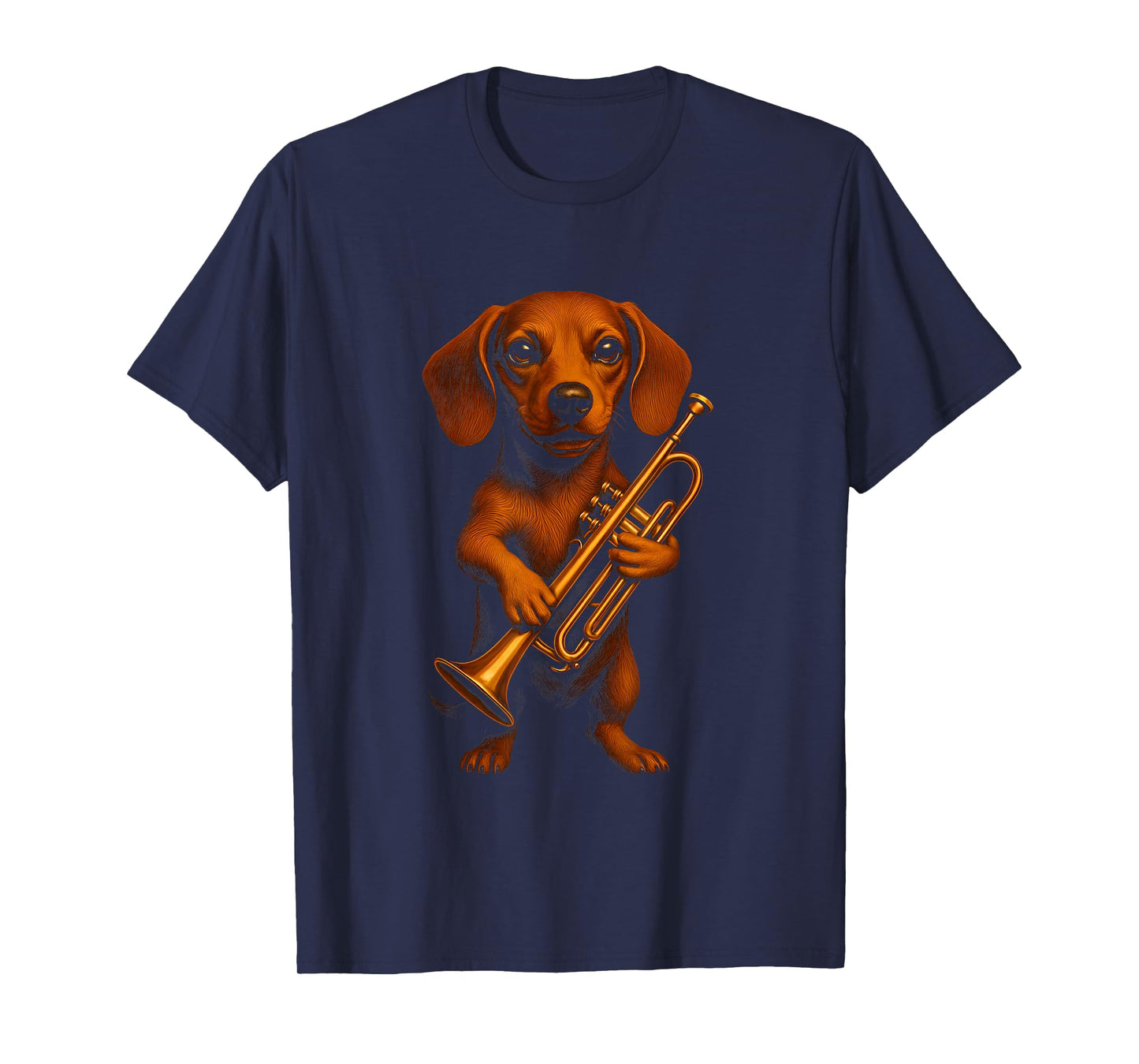 Dachshund Playing Trumpet T-Shirt