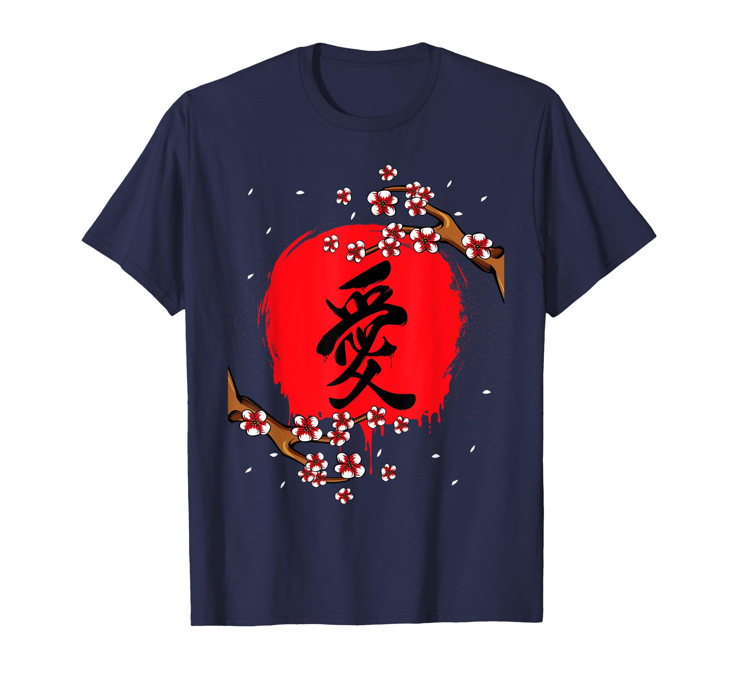 Japanese Kanji Cherry Blossom Tokio Japan Nature Jpop T-Shirt