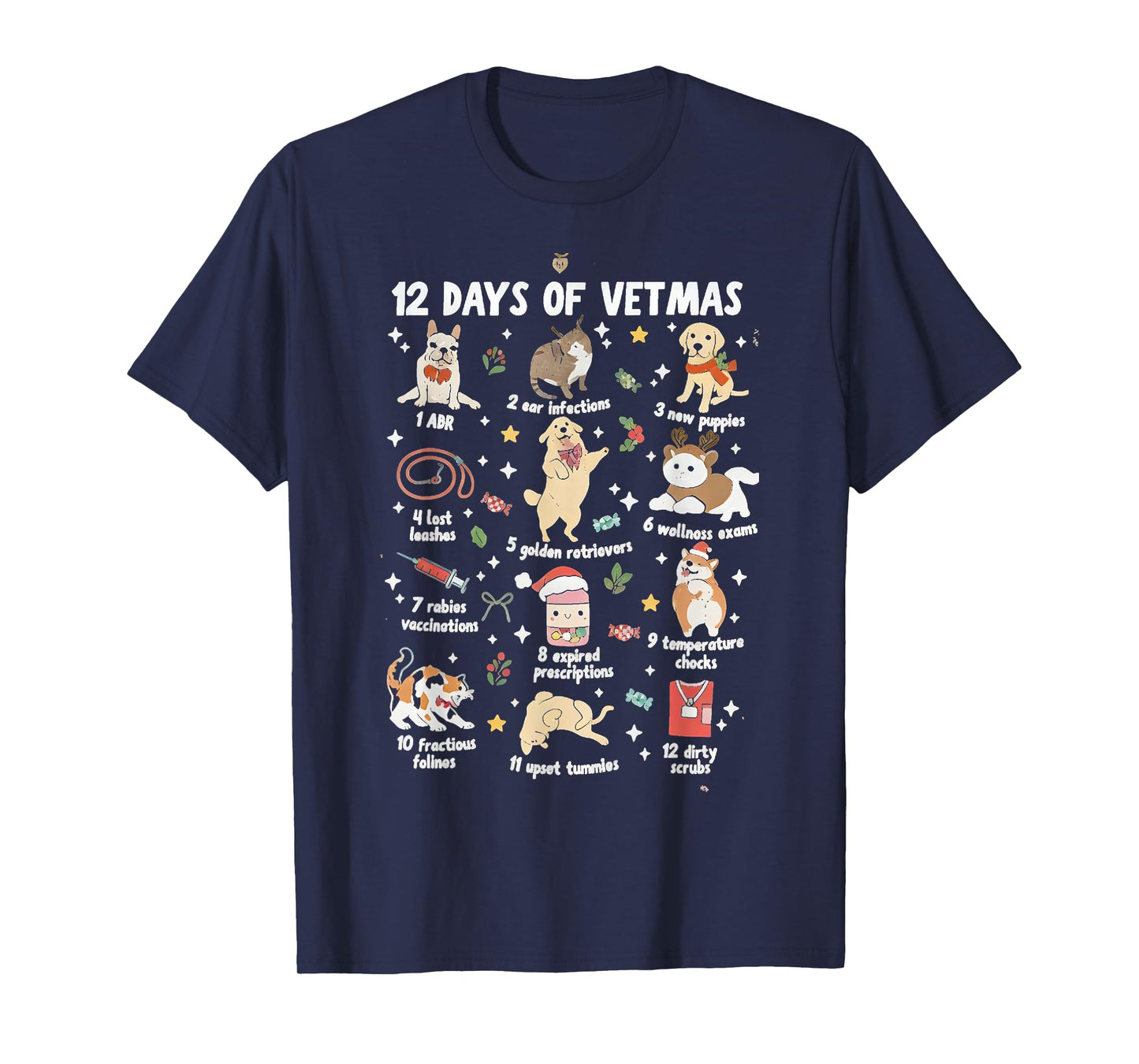 Christmas Veterinarian Veterinary Medicine Vet Tech Xmas Vet T-Shirt