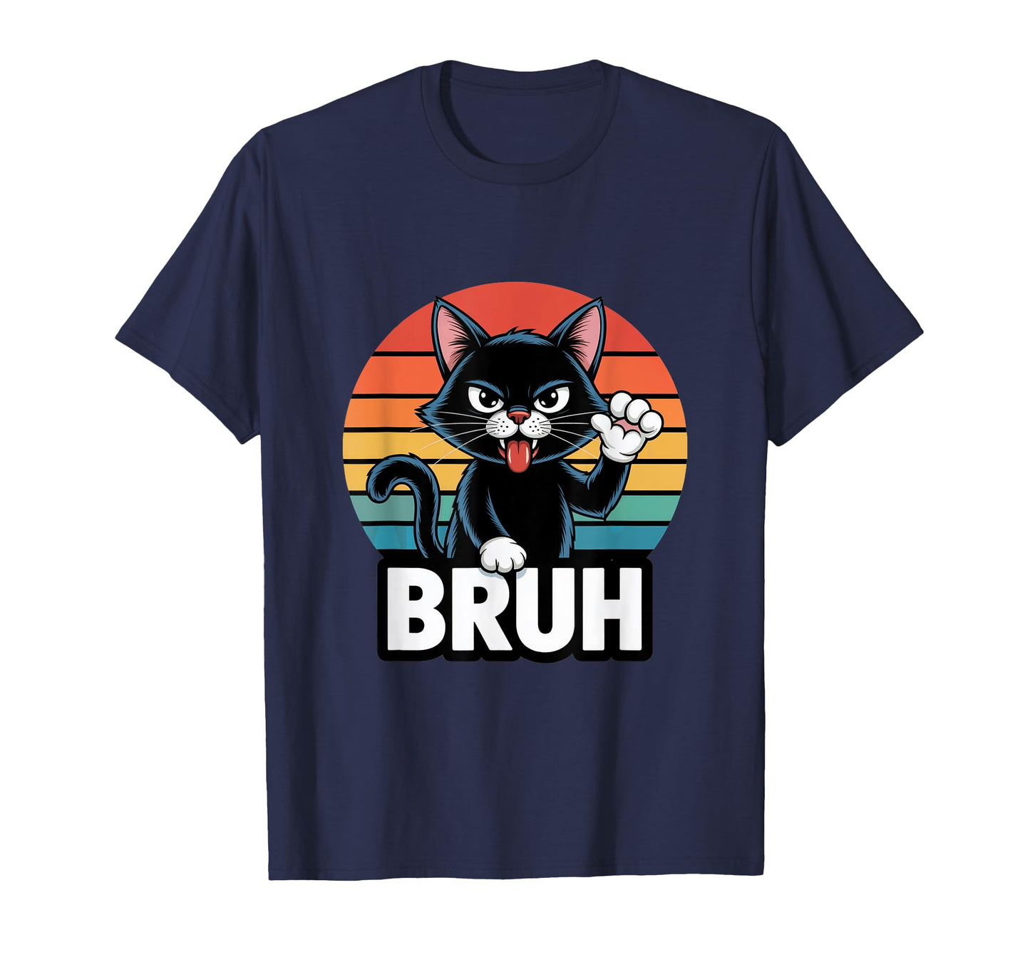 Bruh Cat Funny Meme for Boys, Girls & Teens T-Shirt