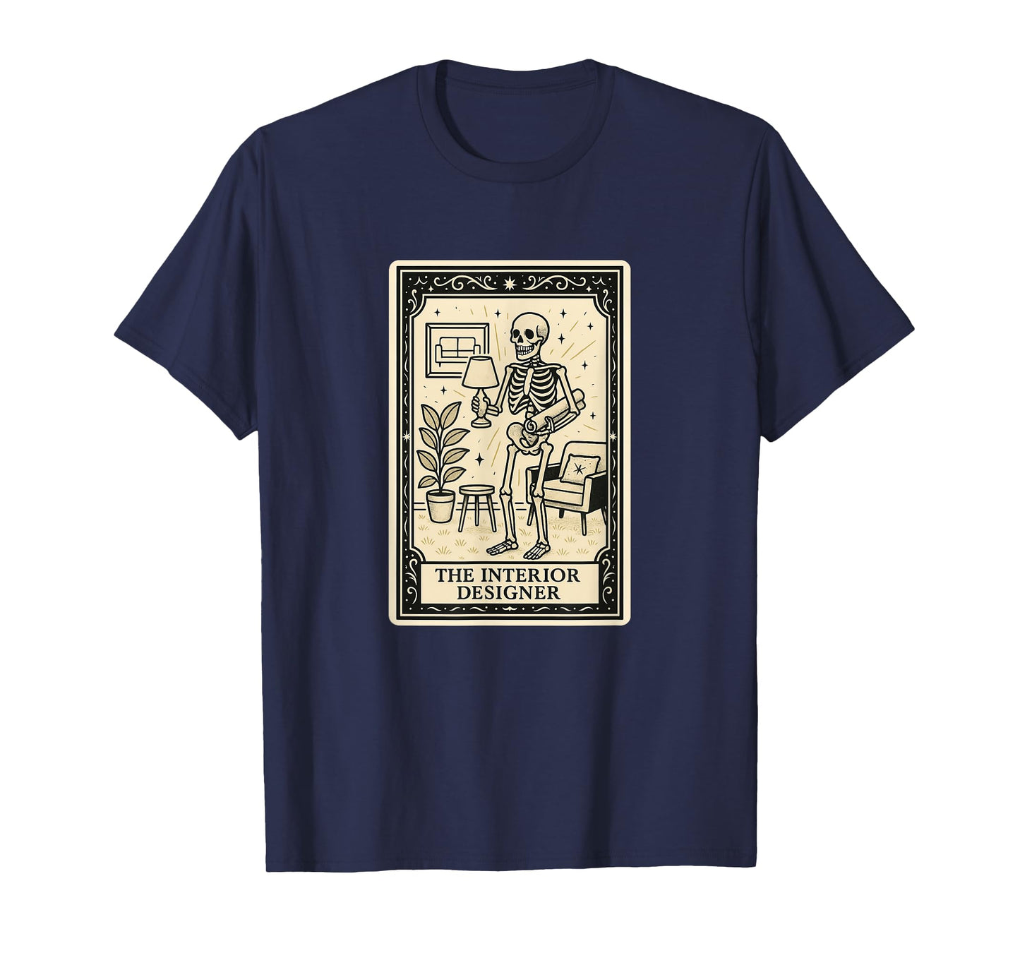 The Interior Designer Tarot Card - Spooky Gothic Design Home T-Shirt