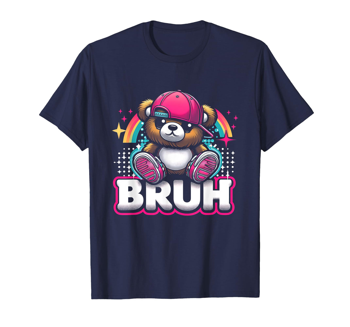 Hip Hop Teddy Bear Bruh Meme Saying Teen Humor T-Shirt
