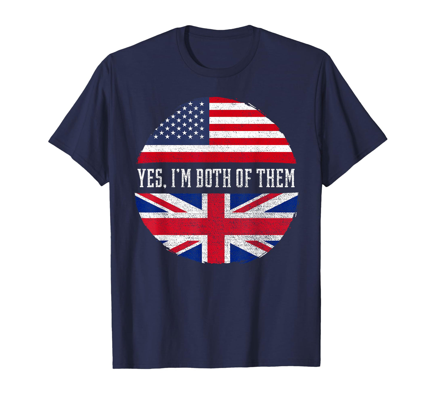 Half American Half British USA Flag United Kingdom Heritage T-Shirt