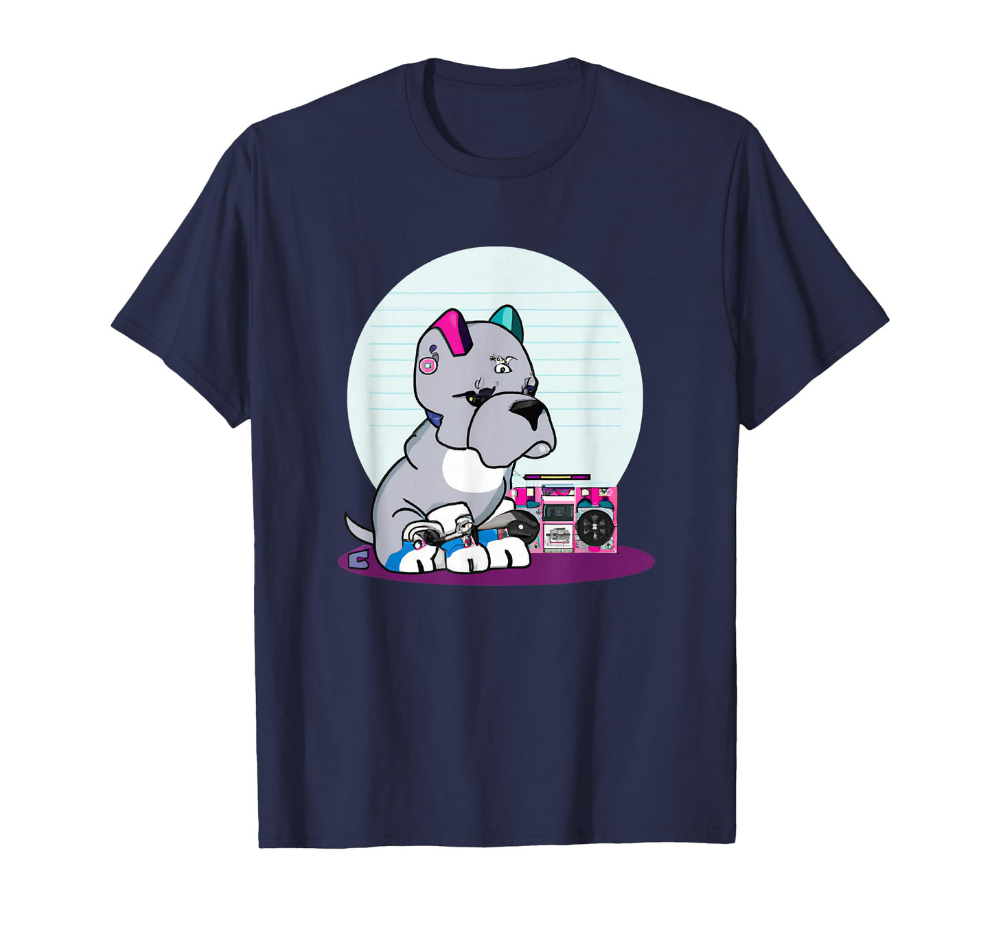 Mens Dog Hip hop Costume T-Shirt