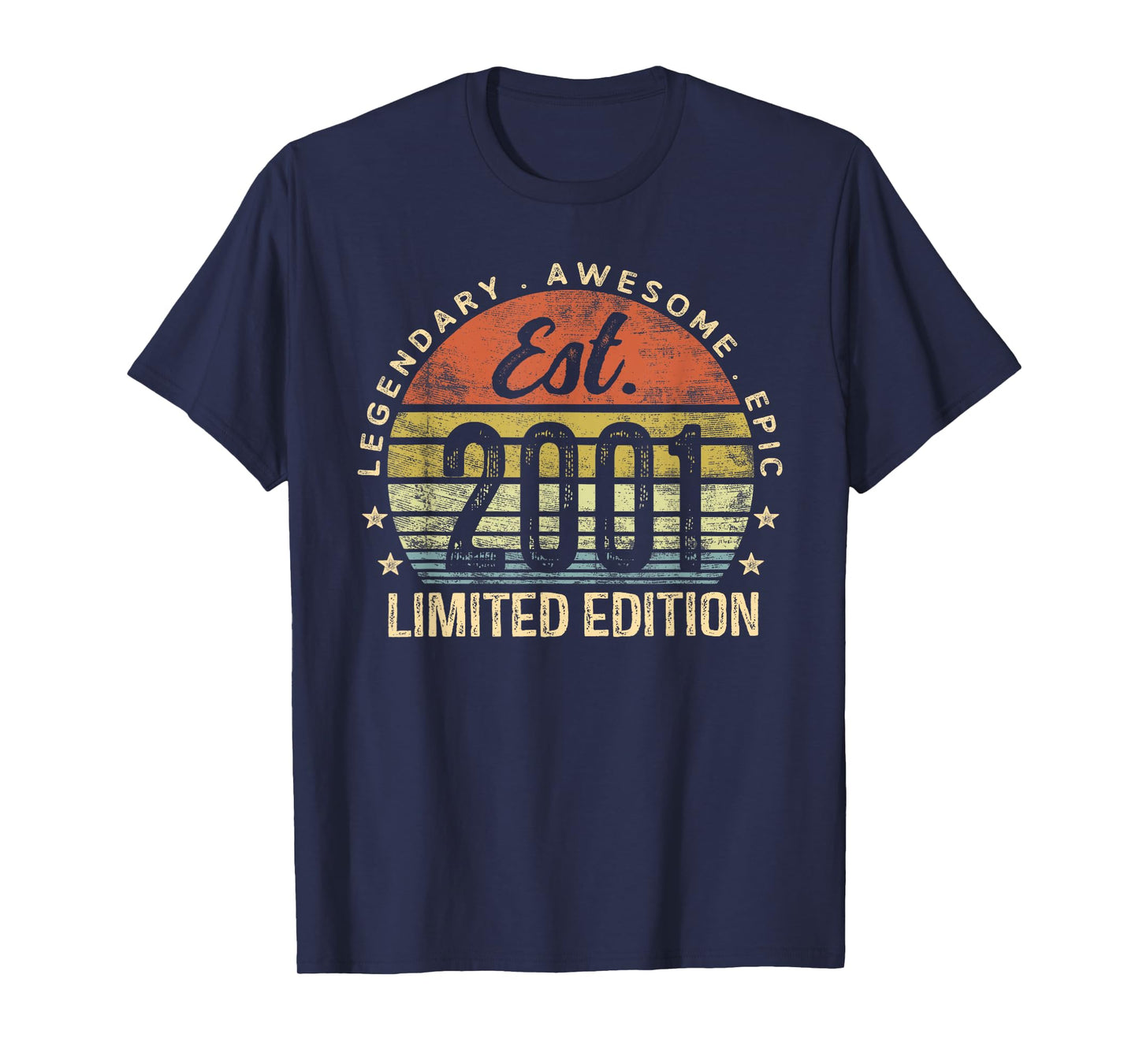 Est 2001 Limited Edition 24th Birthday Gifts 24 Year Old T-Shirt