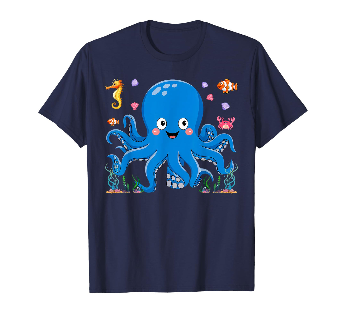 Cute Girls and Boys Octopus T-Shirt