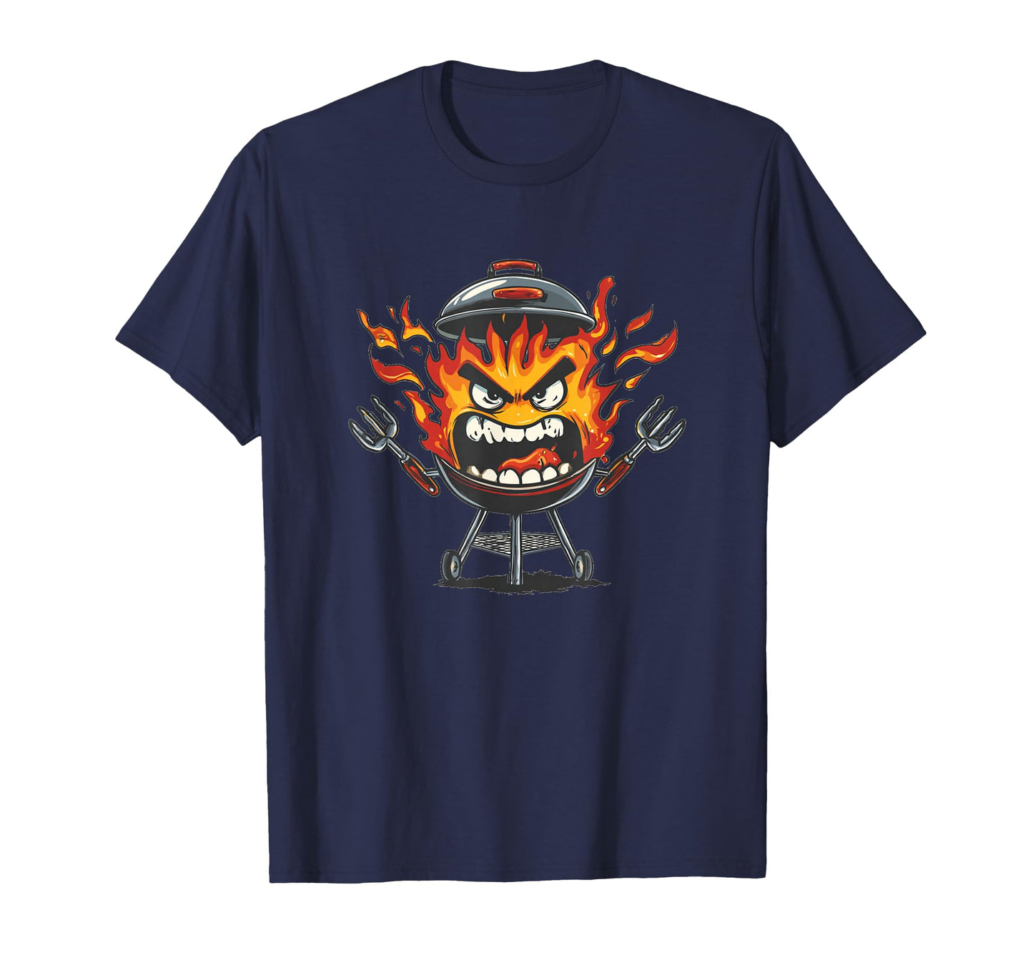 Great BBQ Graphic with Fire and Flames Costume T-Shirt