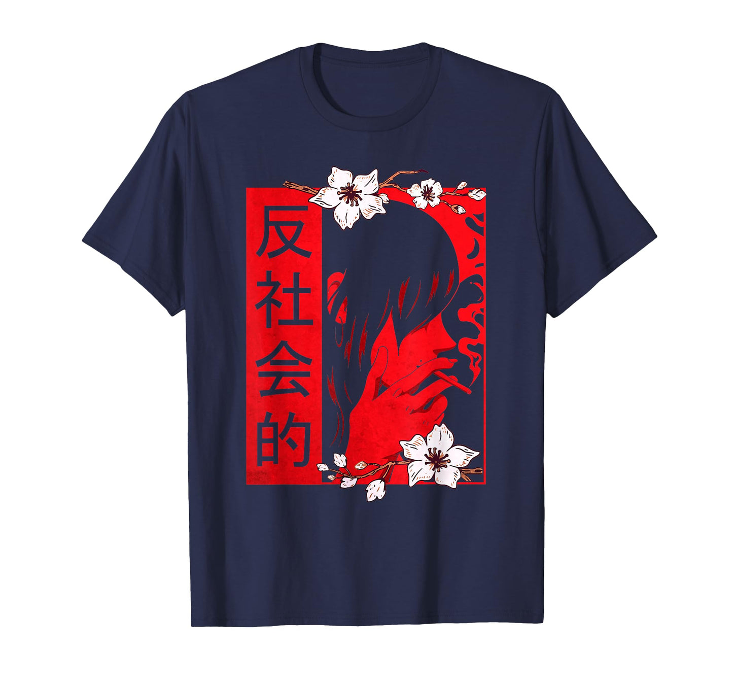 Soft Grunge Aesthetic Antisocial Sad Anime Girl Harajuku T-Shirt