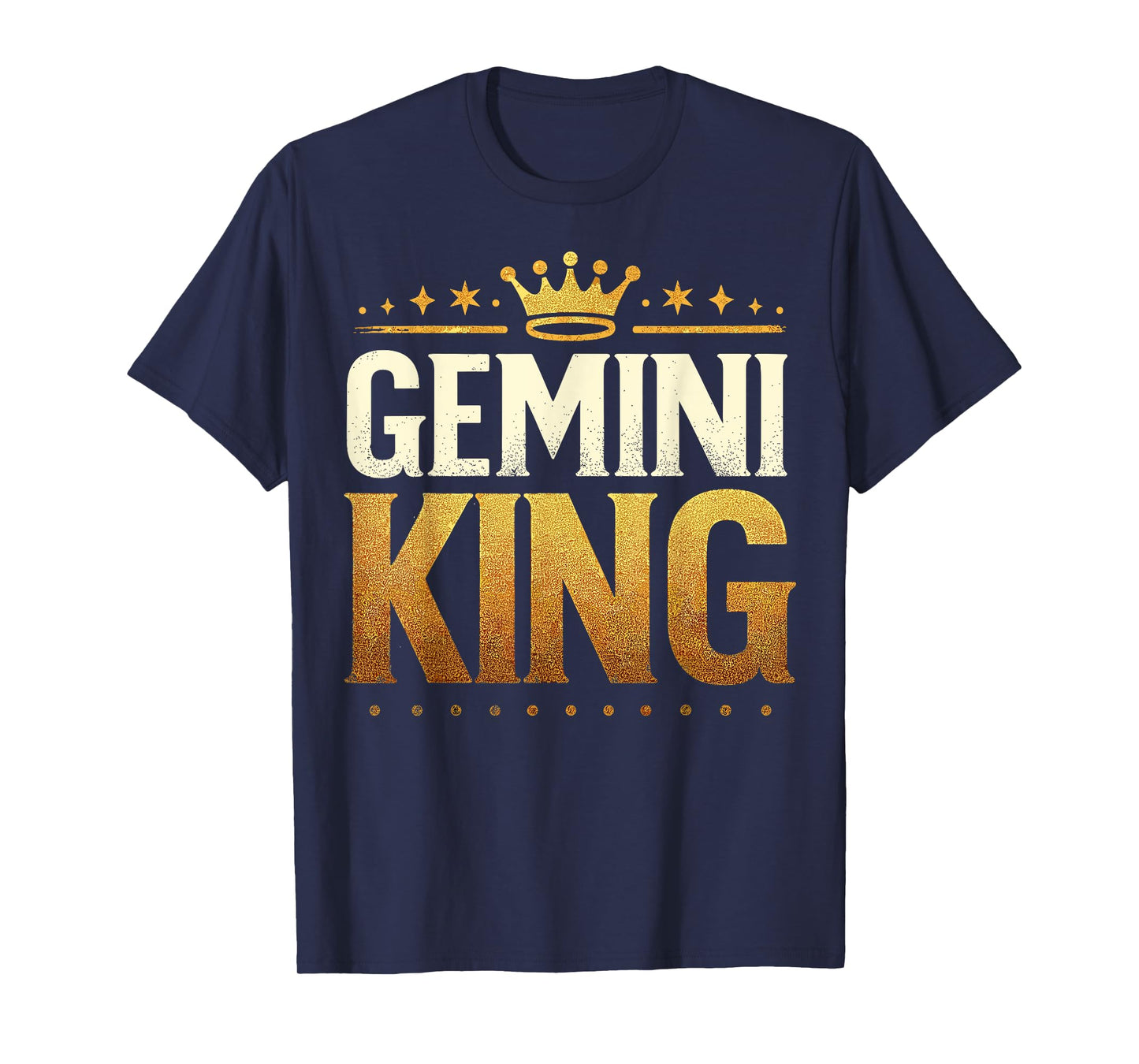Gemini Birthday King Graphic Novelty May, June Born Men's T-Shirt