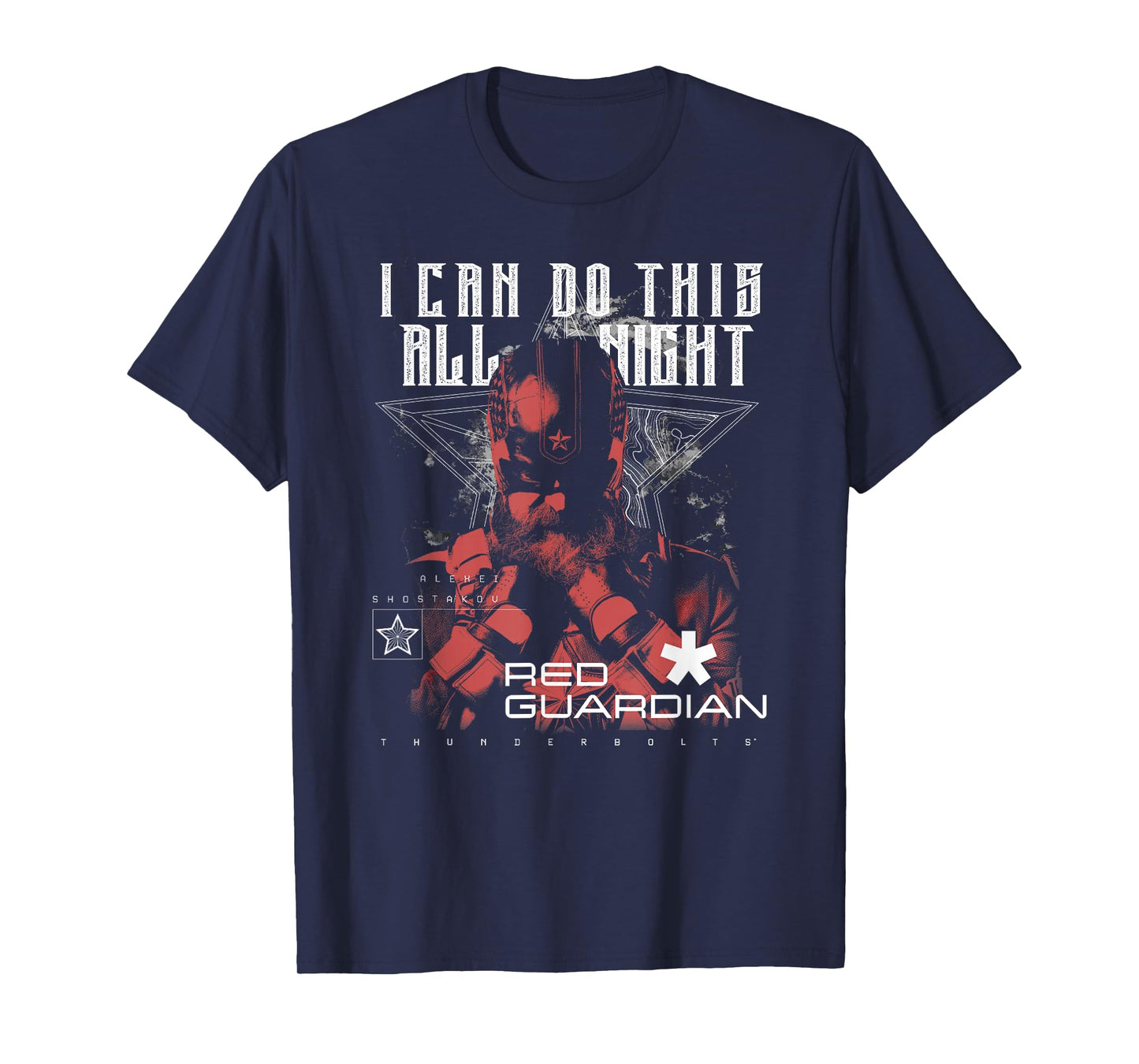 Marvel Thunderbolts I Can Do This All Night Red Guardian T-Shirt