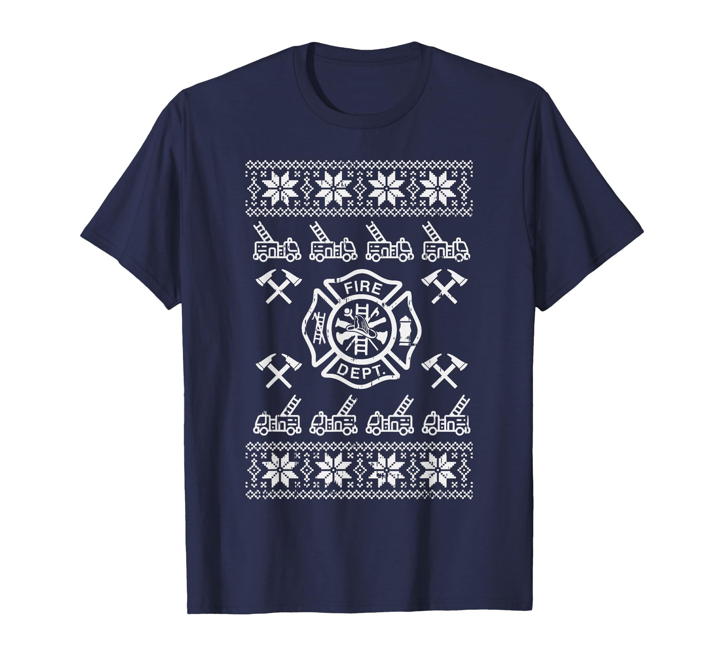Firefighter Christmas Shirt Fire Department Fireman Gift T-Shirt