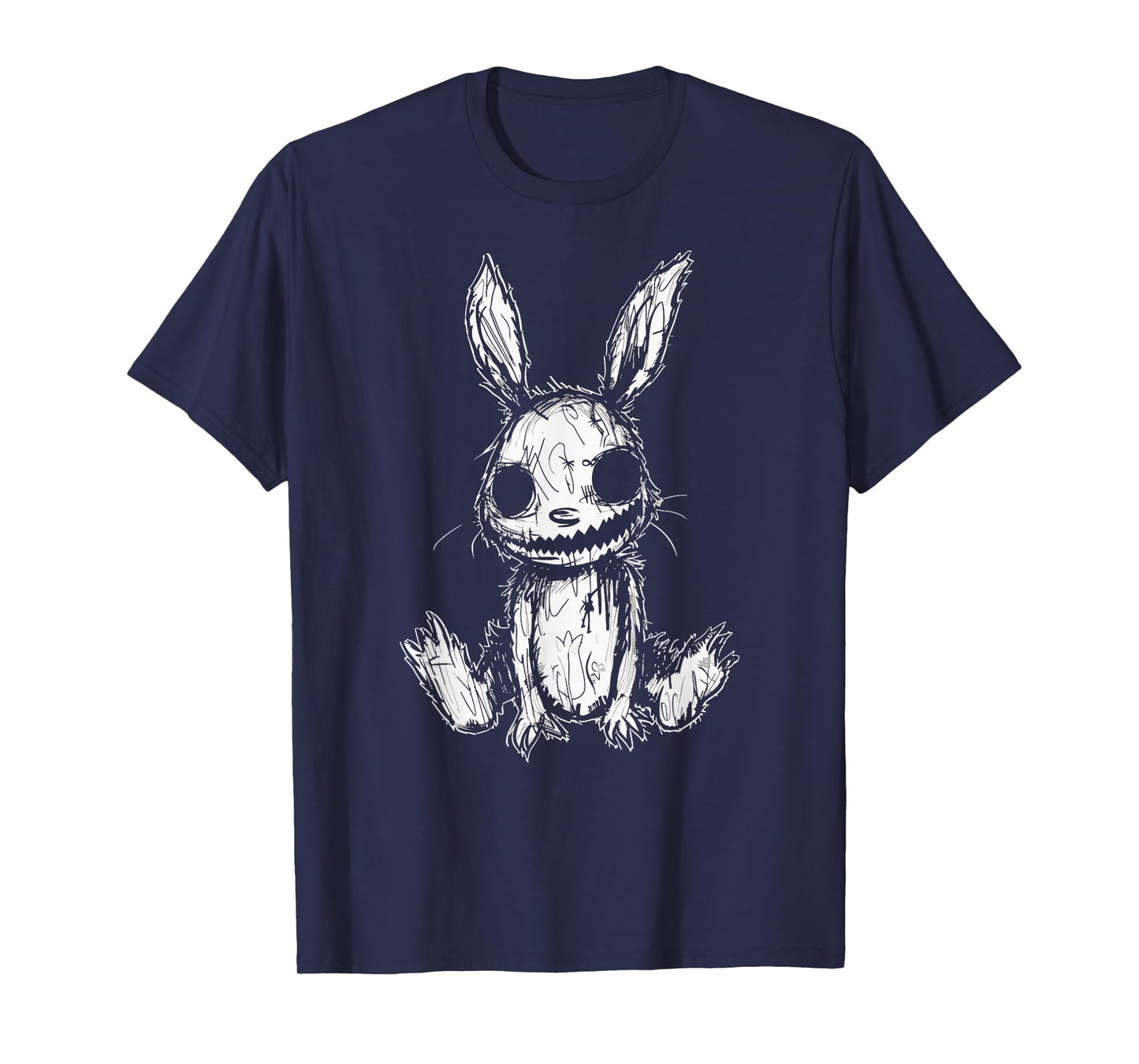Evil Creepy Bunny Rabbit Alt Goth Grunge Horror Aesthetic T-Shirt
