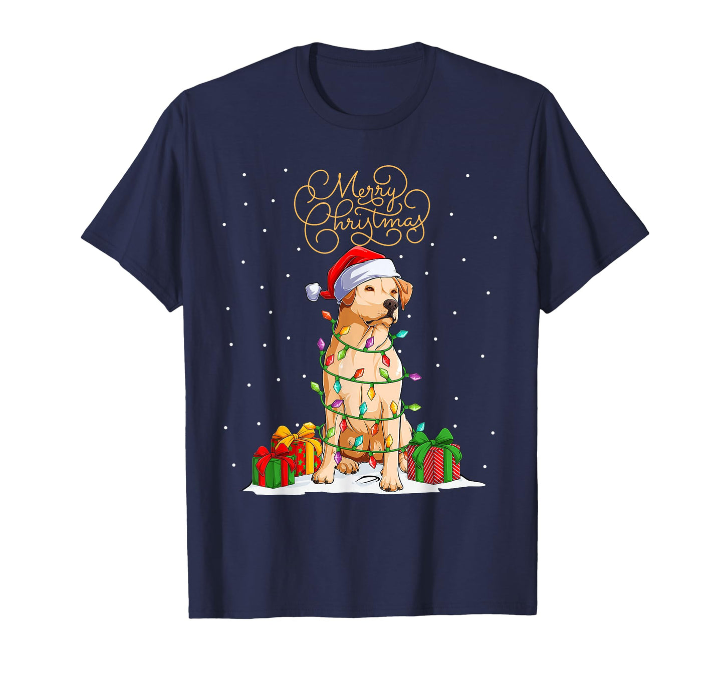 Labrador Retriever Merry Christmas Xmas Lab Christmas Dog T-Shirt