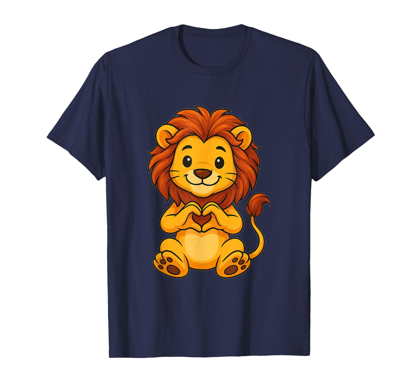 Lion with heart | Sweet lion motif with heart symbol T-Shirt