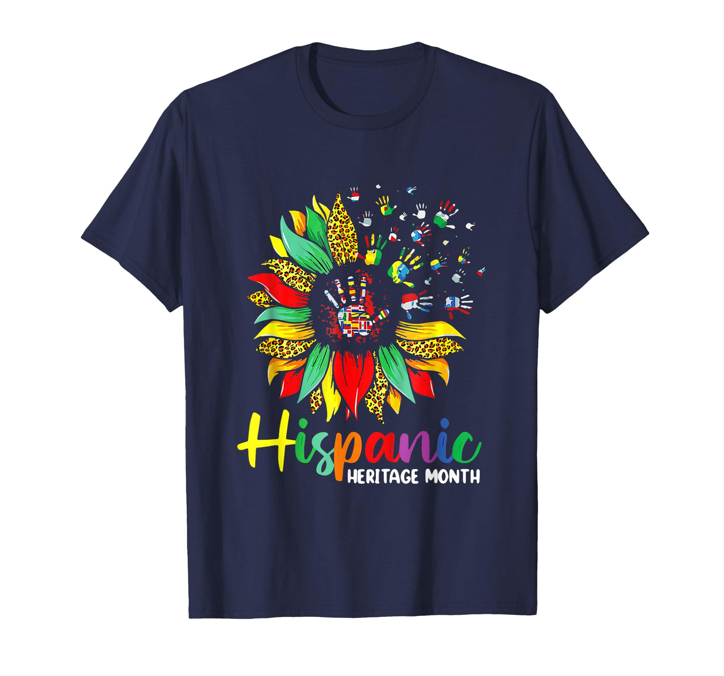 National Hispanic Heritage Month Sunflower All Countries T-Shirt