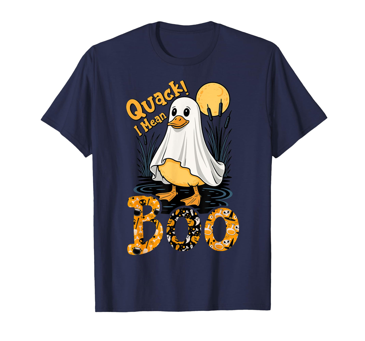 Quack I Mean Boo Duck Trick or Treat Spooky Halloween Party T-Shirt