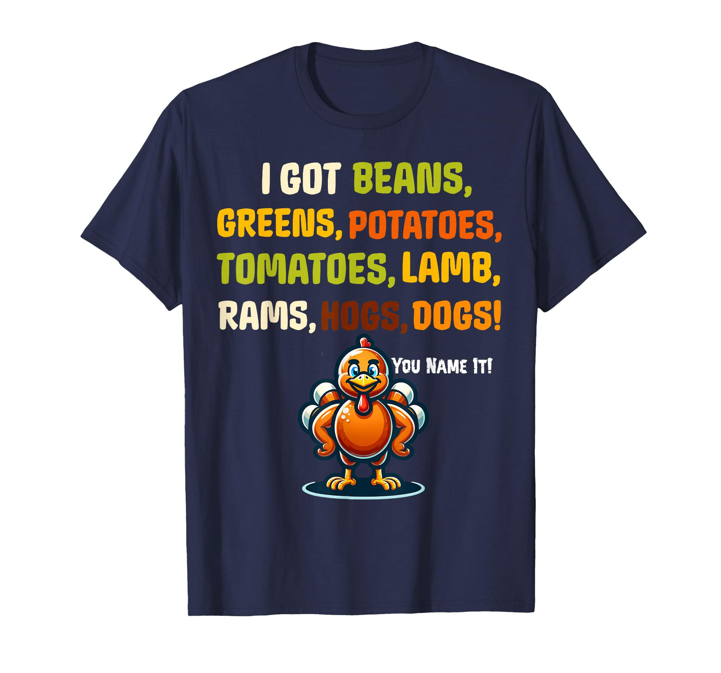 Funny Grandma Thanksgiving Rap I got Greens Beans Potatoes T-Shirt