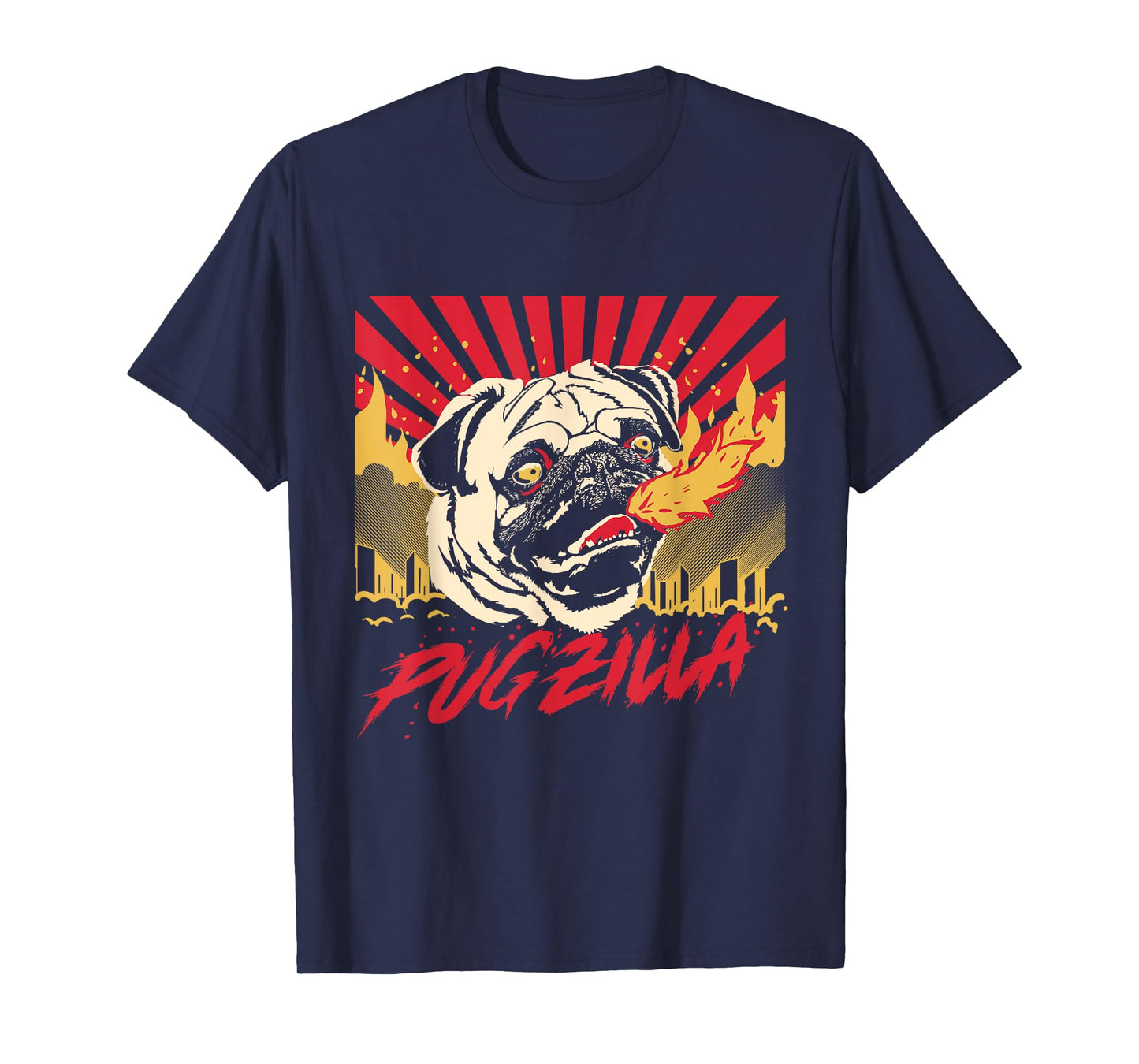 Pugzilla Pug Dog Pug Creature Sweet Pug Pug Dog Men Women Girls Kids T-Shirt