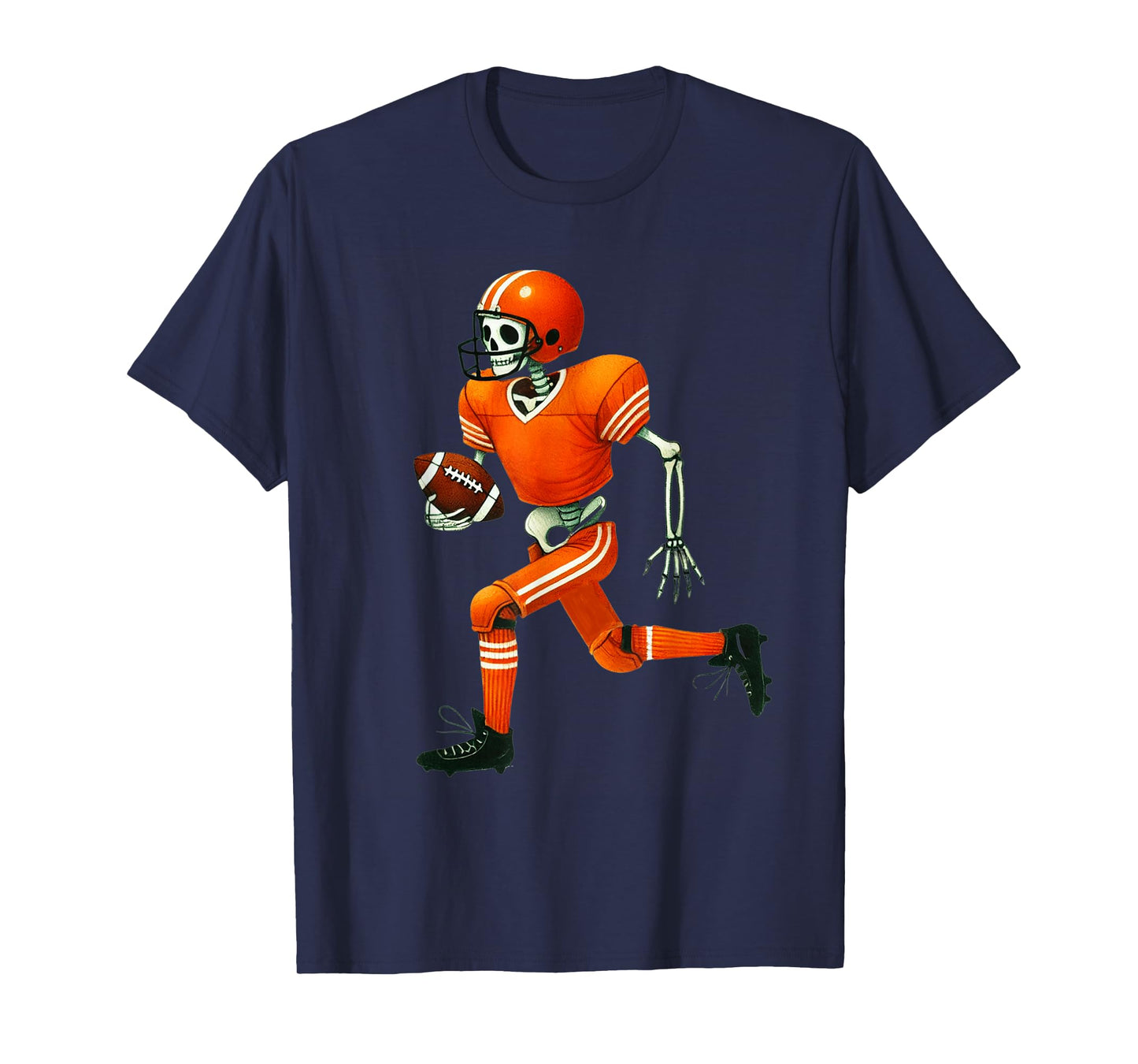 Skeleton Football Halloween Costume Funny Men Boys Kids T-Shirt