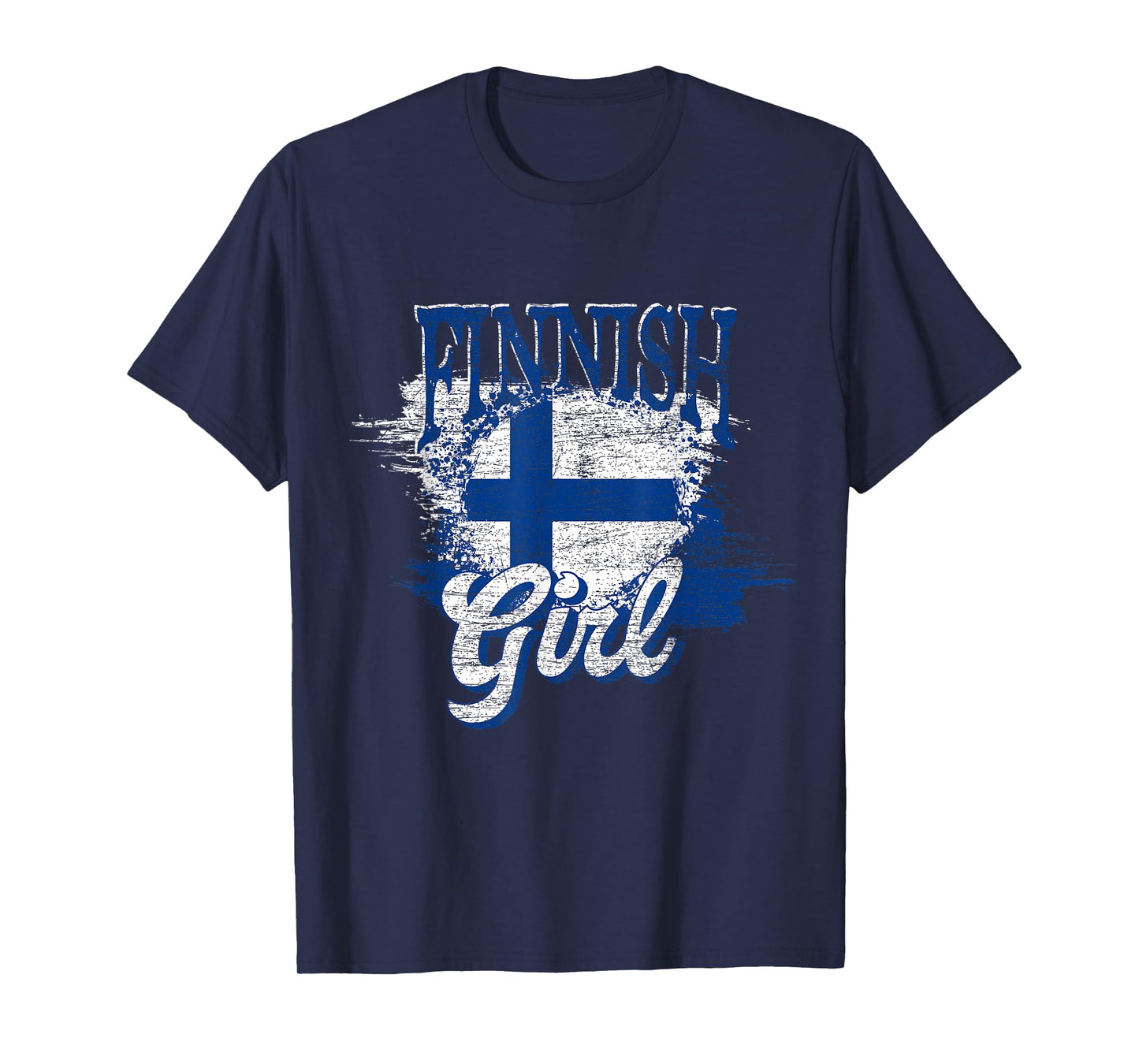 Finnish Girl Scandinavia Finnish Flag Finland T-Shirt